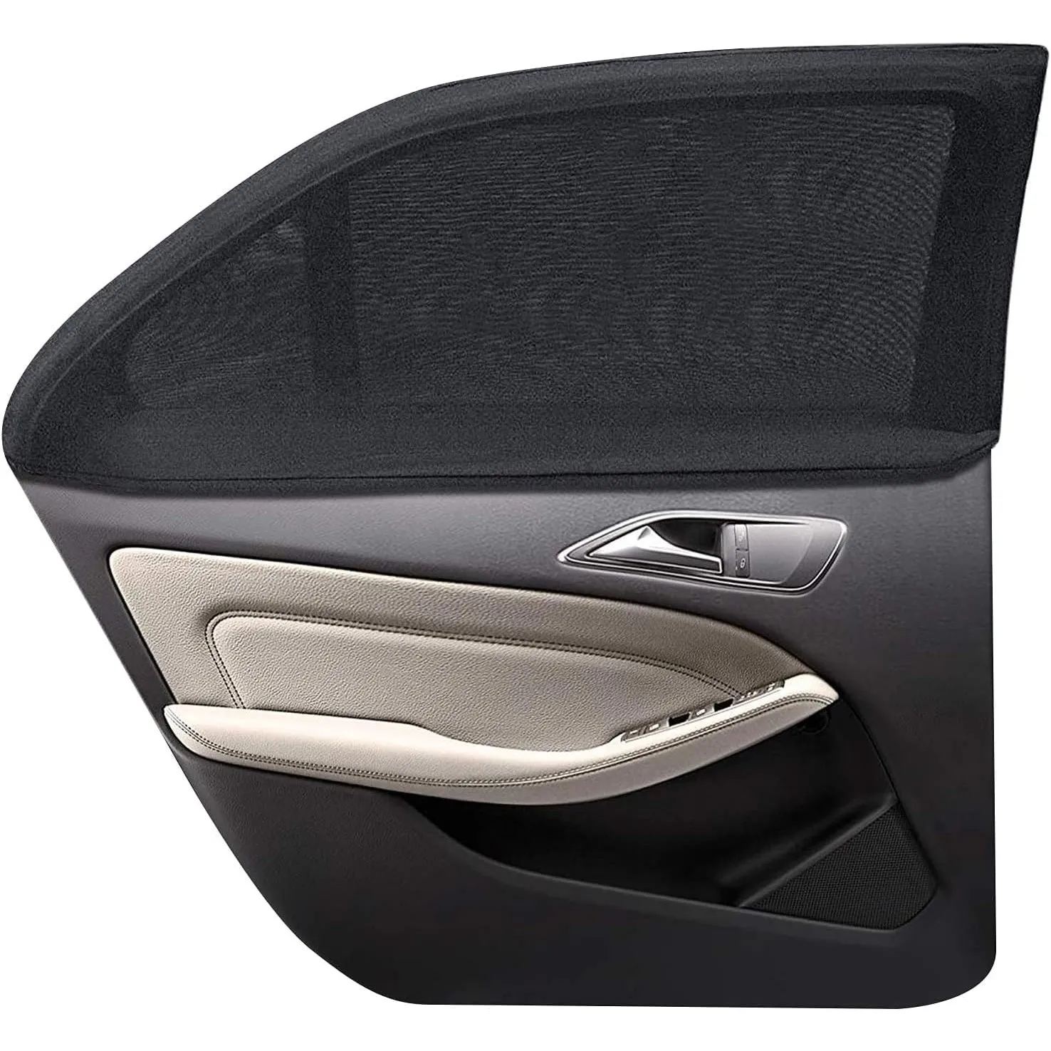 WIN.MAX Sonnenschutz Auto,Sonnenschutz Auto Baby mit Zertifiziertem UV Schutz,Universal Sonnenblende Auto Netz,für Seit…
