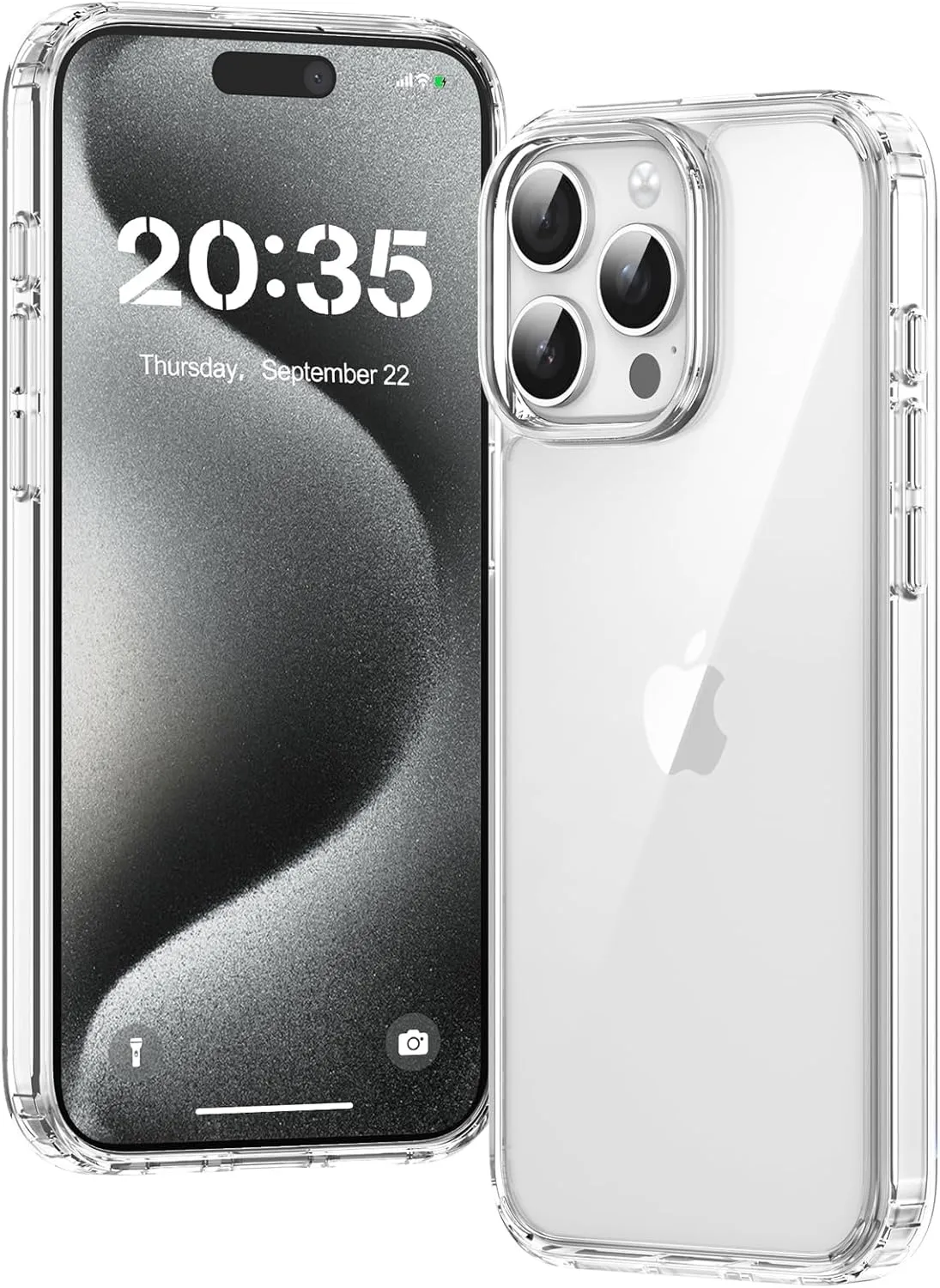 Hülle für iPhone 15 Pro Max Hülle, Anti-Vergilbung Transparent Handyhülle Stoßfest Schutzhülle, Premium Kratzfeste Case…