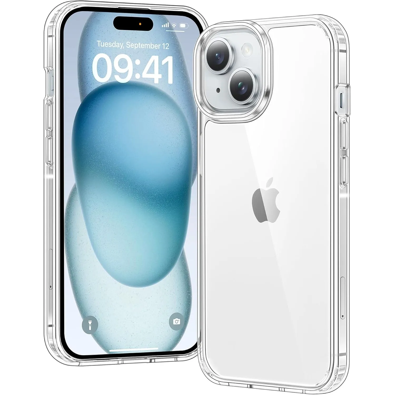 Hülle für iPhone 15 Hülle, Anti-Vergilbung Transparent Handyhülle Stoßfest Schutzhülle, Premium Kratzfeste Case für iPh…