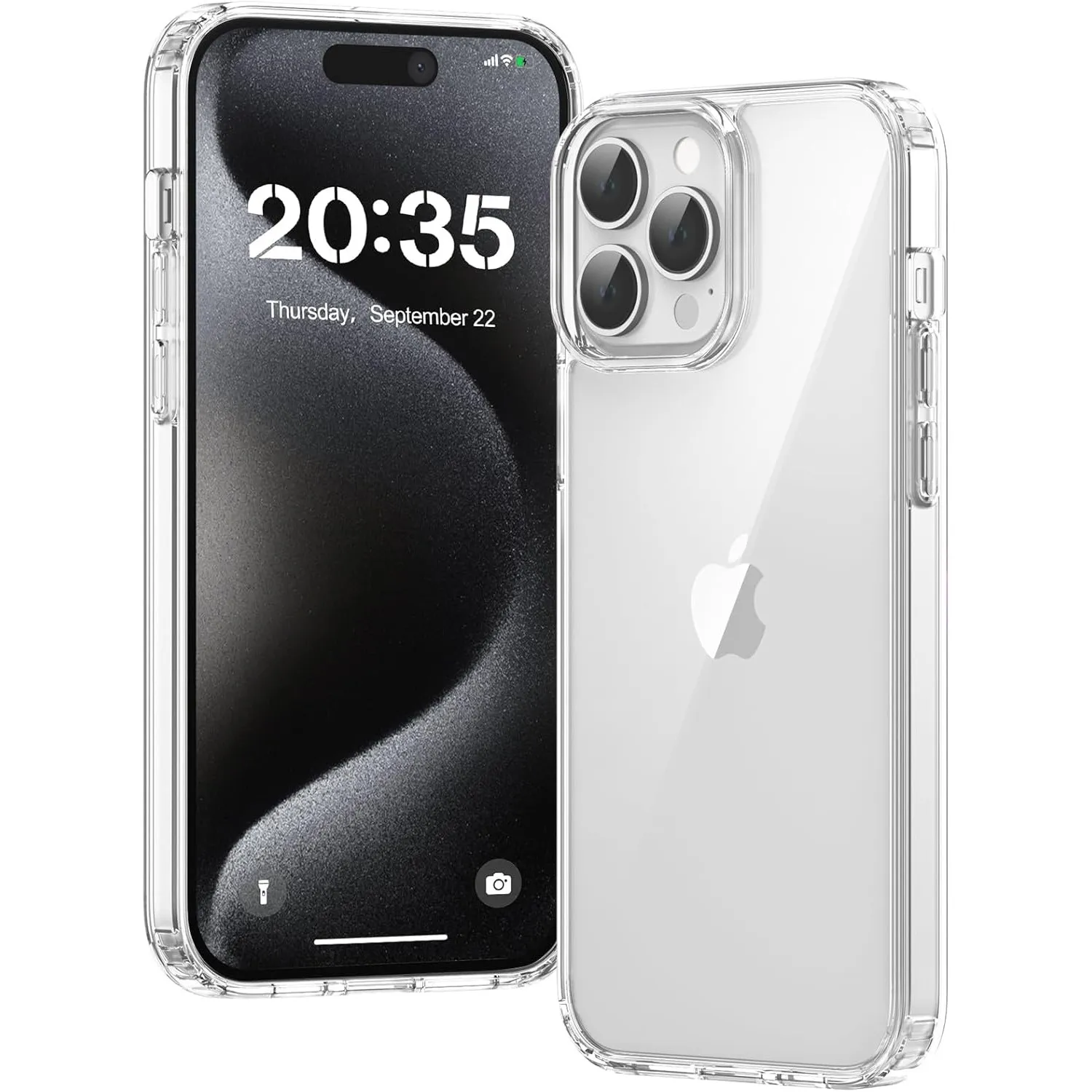 Hülle für iPhone 15 Pro Hülle, Anti-Vergilbung Transparent Handyhülle Stoßfest Schutzhülle, Premium Kratzfeste Case für…