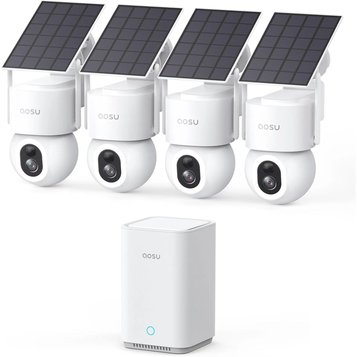 aosu D1 MAX 4K 8MP Überwachungskamera Aussen Solar Akku 360° PTZ Panorama