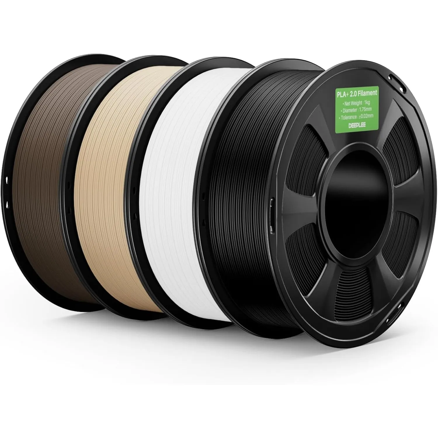 DEEPLEE PLA+ 2.0 Filament 1.75mm, Stärkere Zähigkeit 3D Drucker Filament, Upgrade PLA Plus 3D Printer Filament, High Sp…