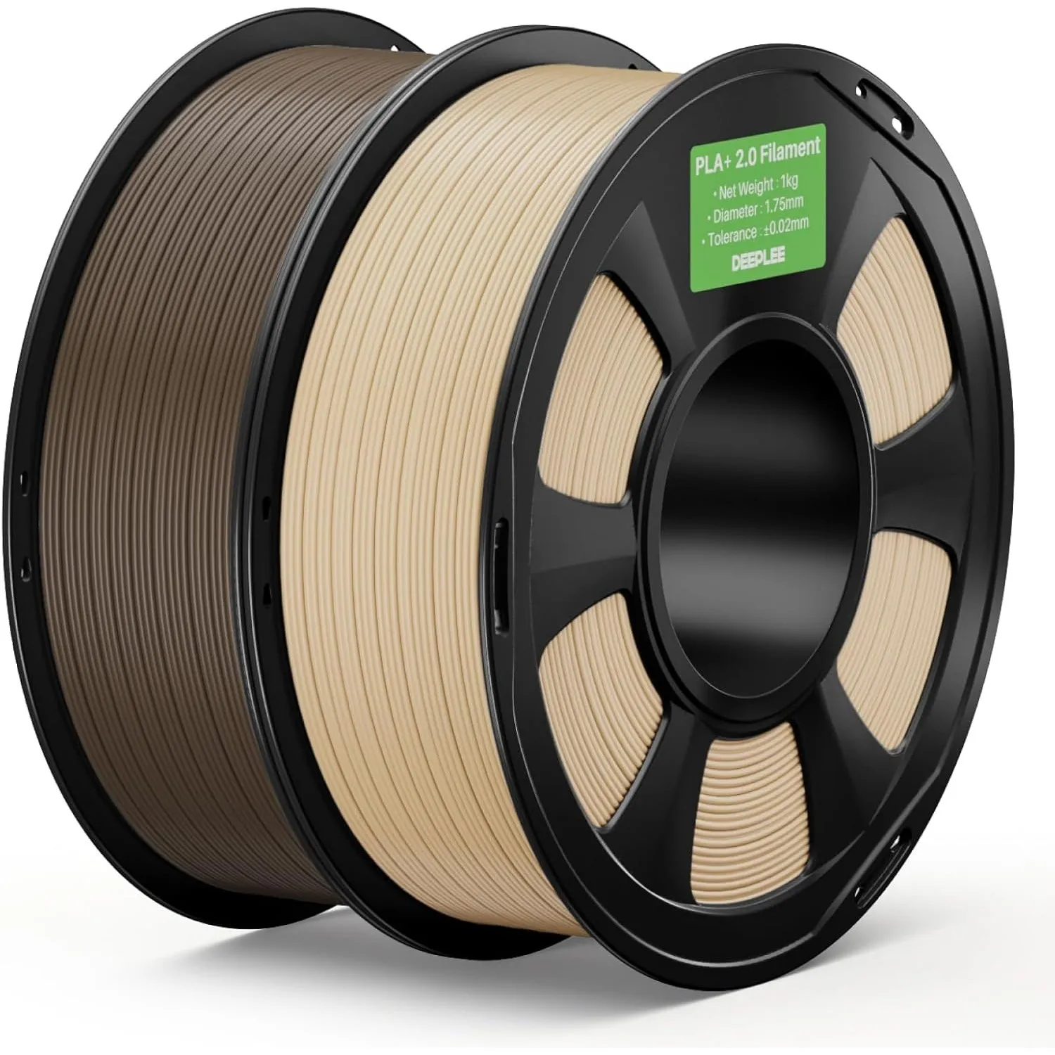 DEEPLEE PLA+ 2.0 Filament 1.75mm, Stärkere Zähigkeit 3D Drucker Filament, Upgrade PLA Plus 3D Printer Filament, High Sp…