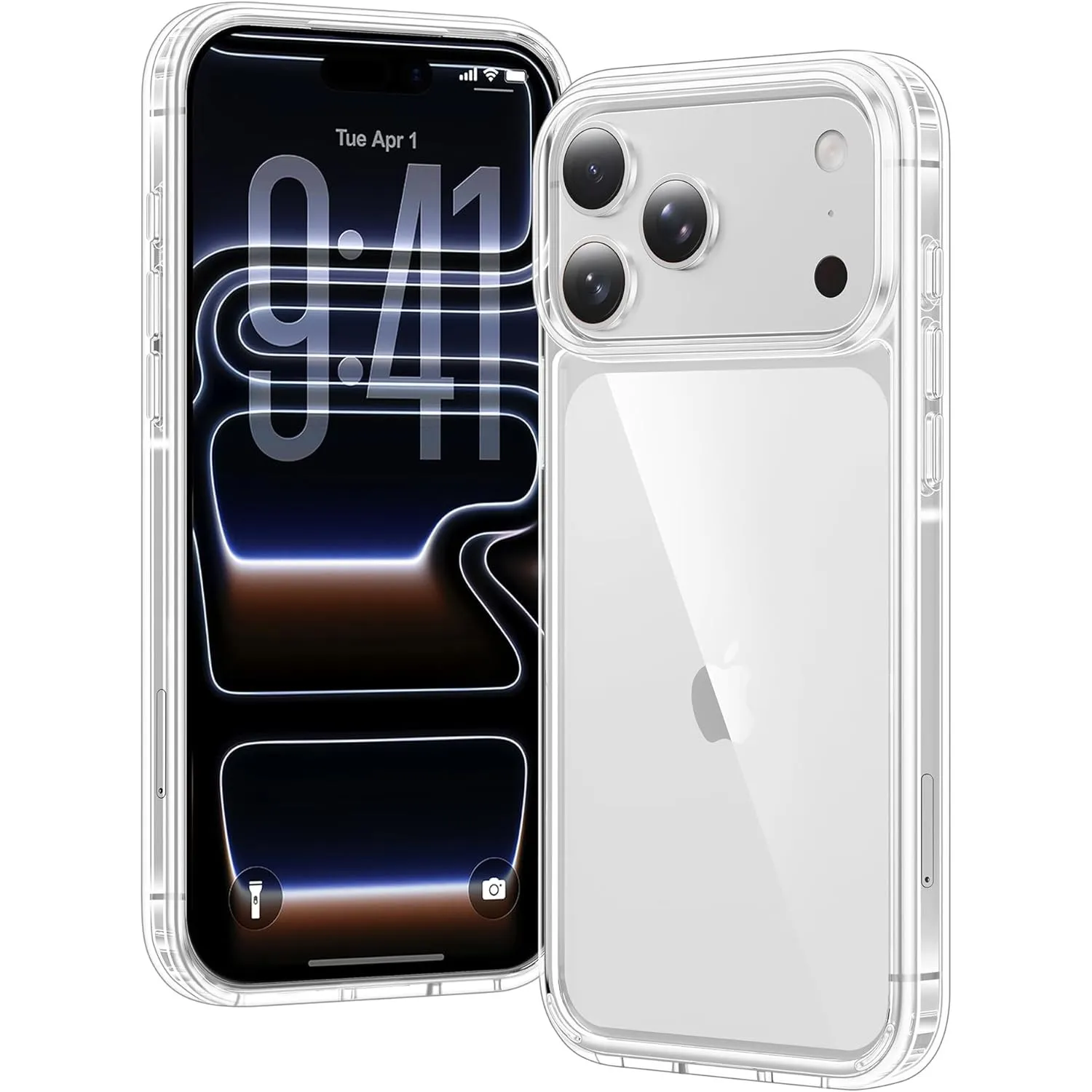 Hülle für iPhone 17 Pro Hülle, Anti-Vergilbung Transparent Handyhülle Stoßfest Schutzhülle, Premium Kratzfeste Case für…