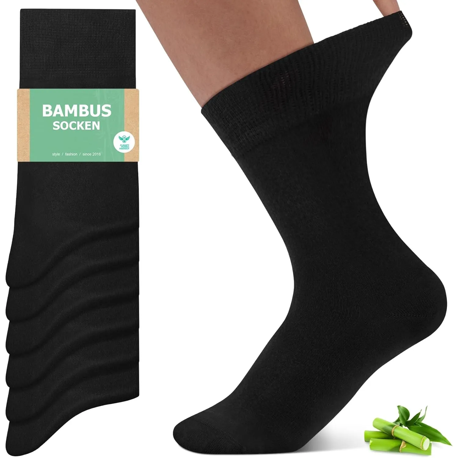 FALARY 6/12 Paar Bambus Socken Herren & Damen - Superweich, Ohne Naht & Anti-Blasen Bambussocken - Atmungsaktiv Anti-Sc…