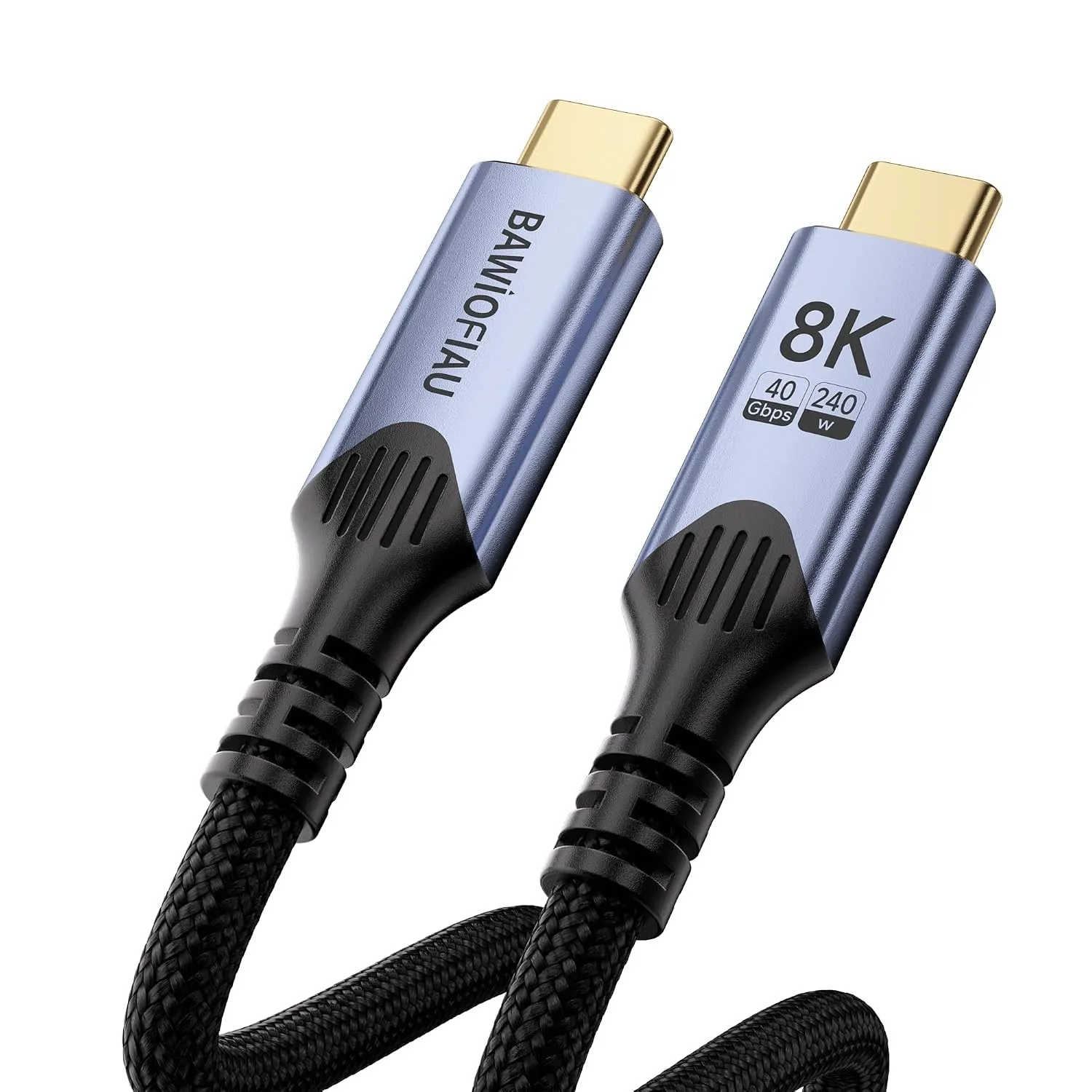 240W USB C auf USB C Kabel Kurz,USB 4.0 Kabel 40Gbps,PD3.1 Schnellladekabel type c ladekabel Kompatibel für Thunderbolt…