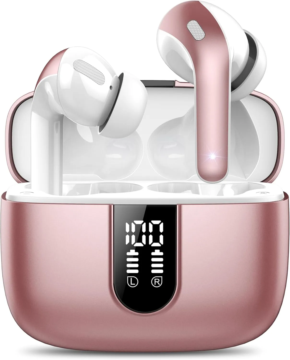 Bluetooth Kopfhörer, In Ear Kopfhörer Kabellos Bluetooth 5.3 mit 50H Tiefer Bass, 2026 Neue Kabellose Kopfhörer Noise C…