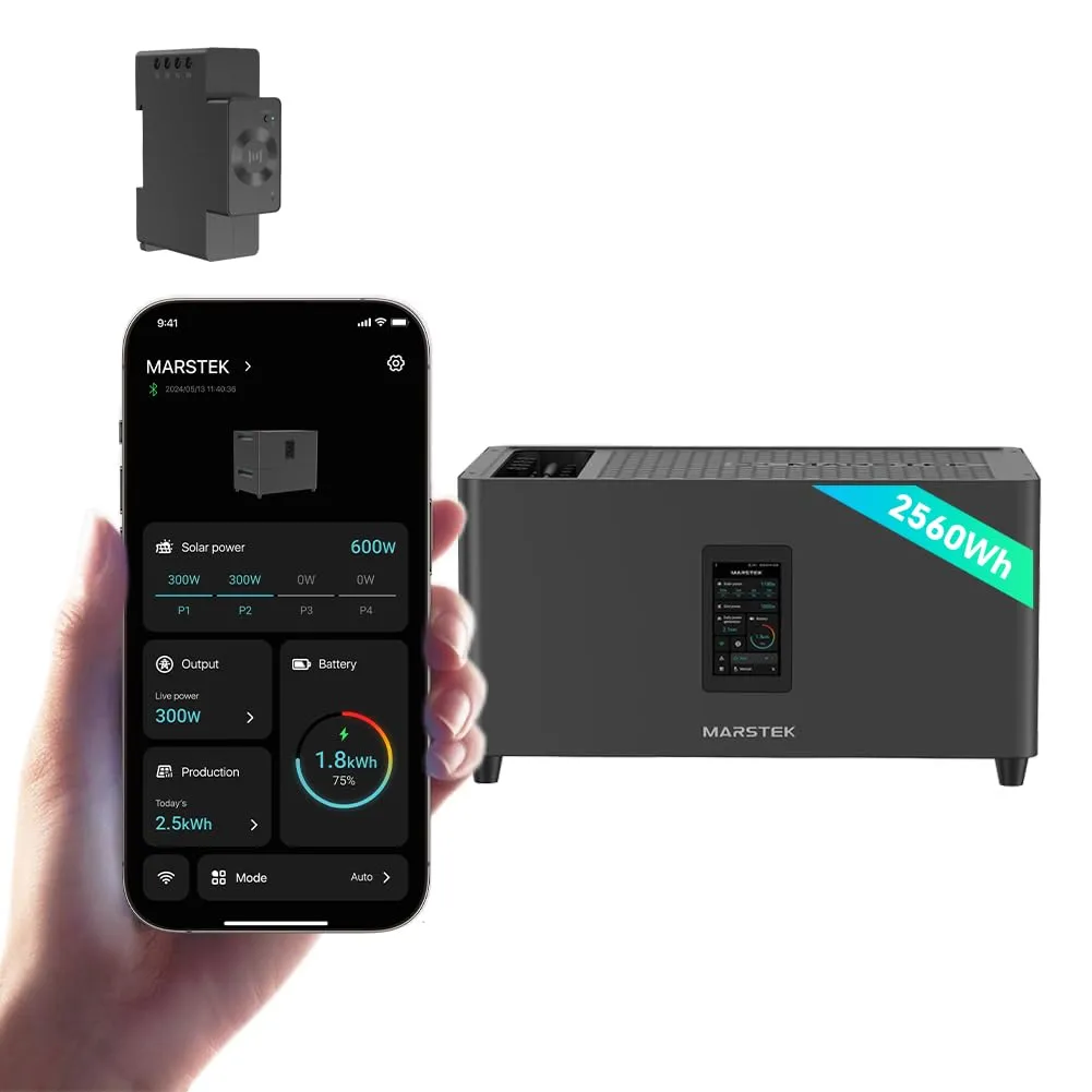Marstek Jupiter C Plus Balcony Power Plant with Memory & Inverter, 0% VAT, 2.56 kWh LFP Battery with Counter, App Contr…