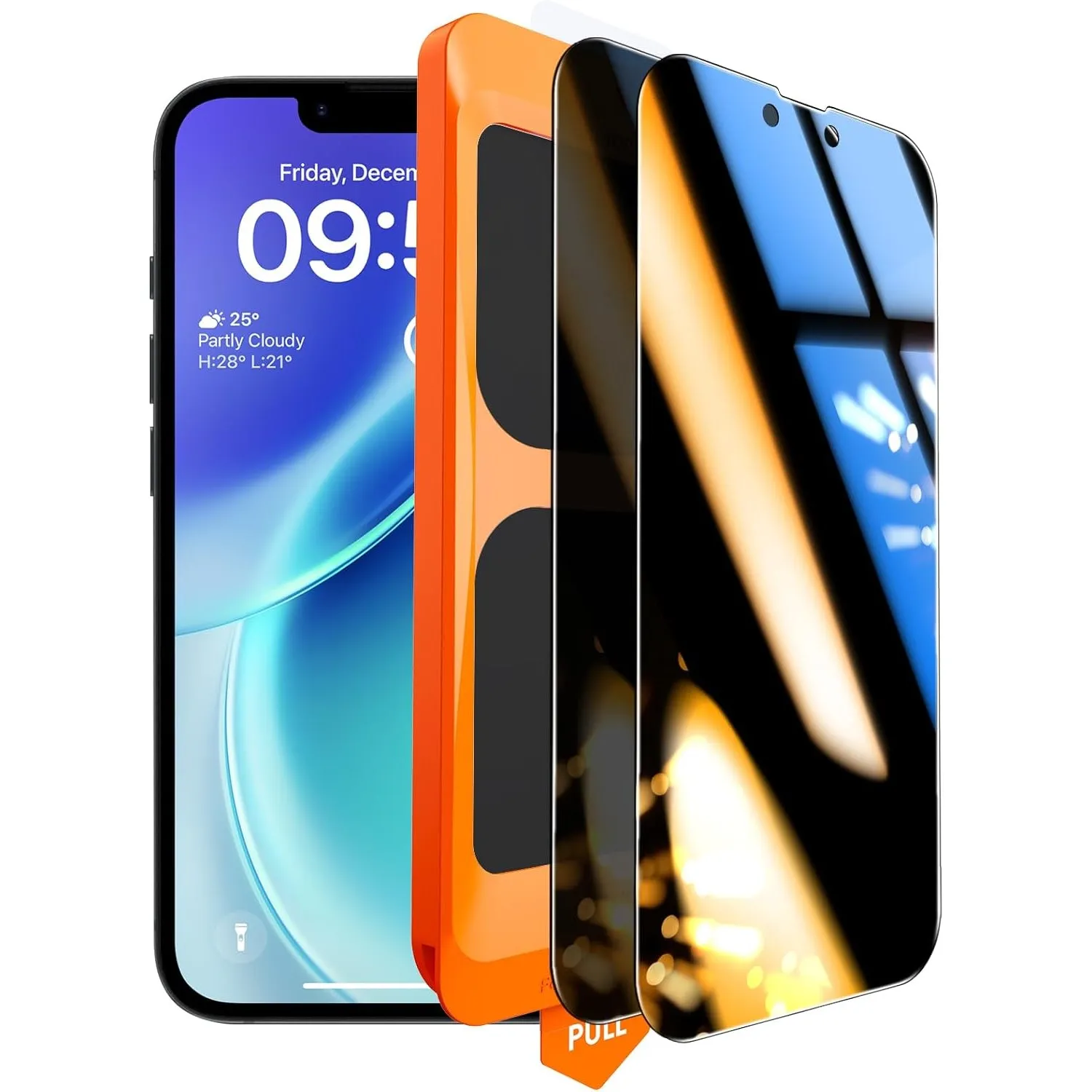 TOCOL für iPhone 17e für Panzerglas Sichtschutz, Einfache Montage | Full Screen, 25° Anti-Spy, 9H Militärschutz Stoßfes…