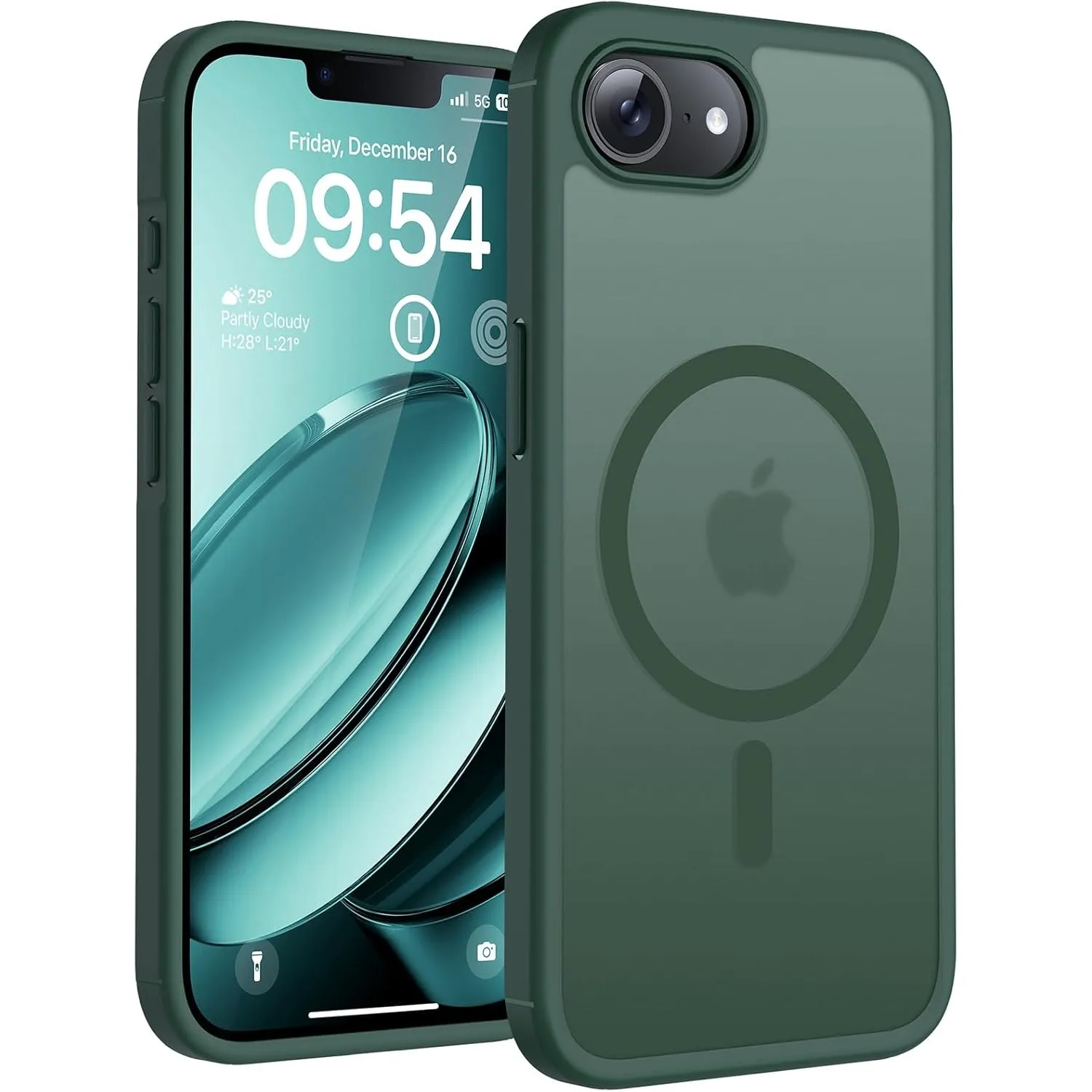 TOCOL für iPhone 17e Hülle, Kompatibel mit MagSafe, Alpengrün