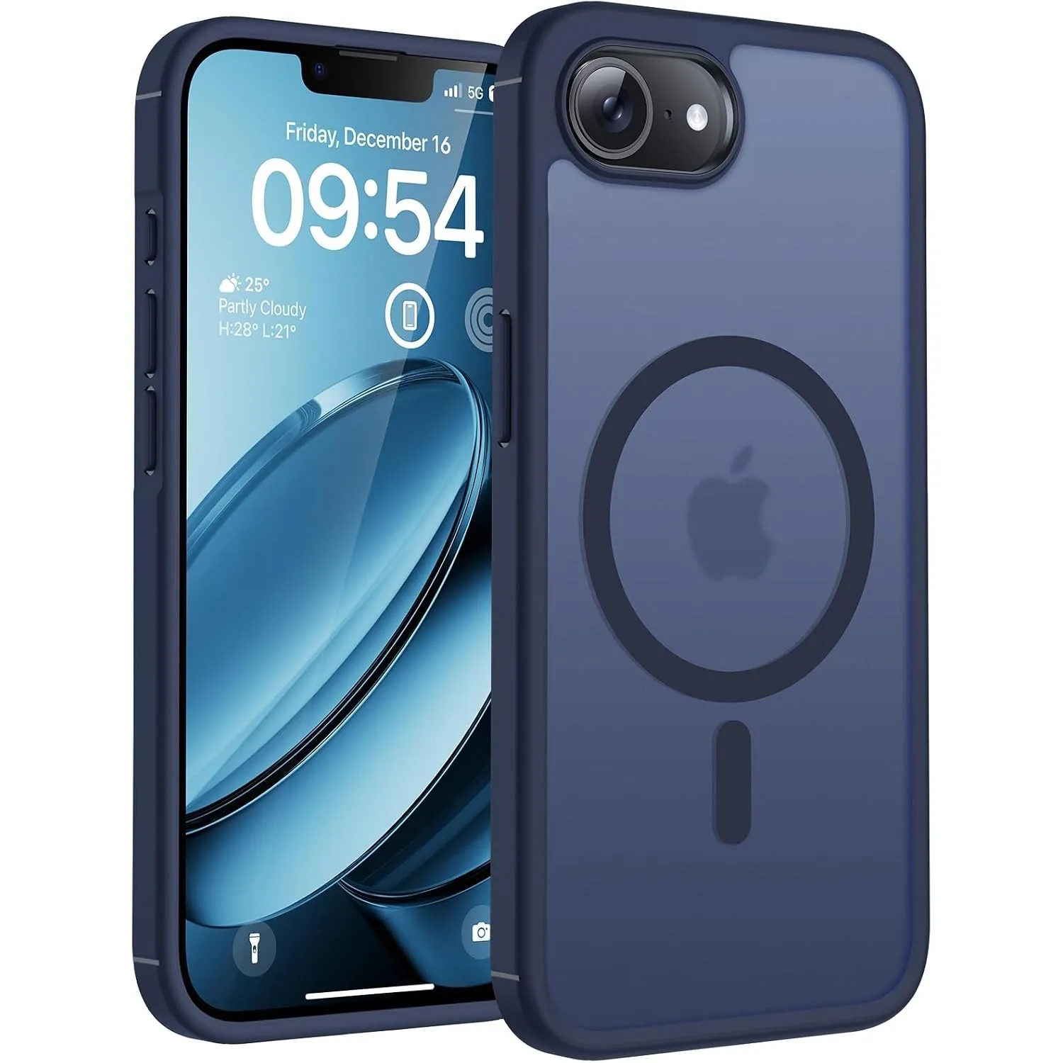 TOCOL für iPhone 17e Hülle, Kompatibel mit MagSafe, Tiefblau