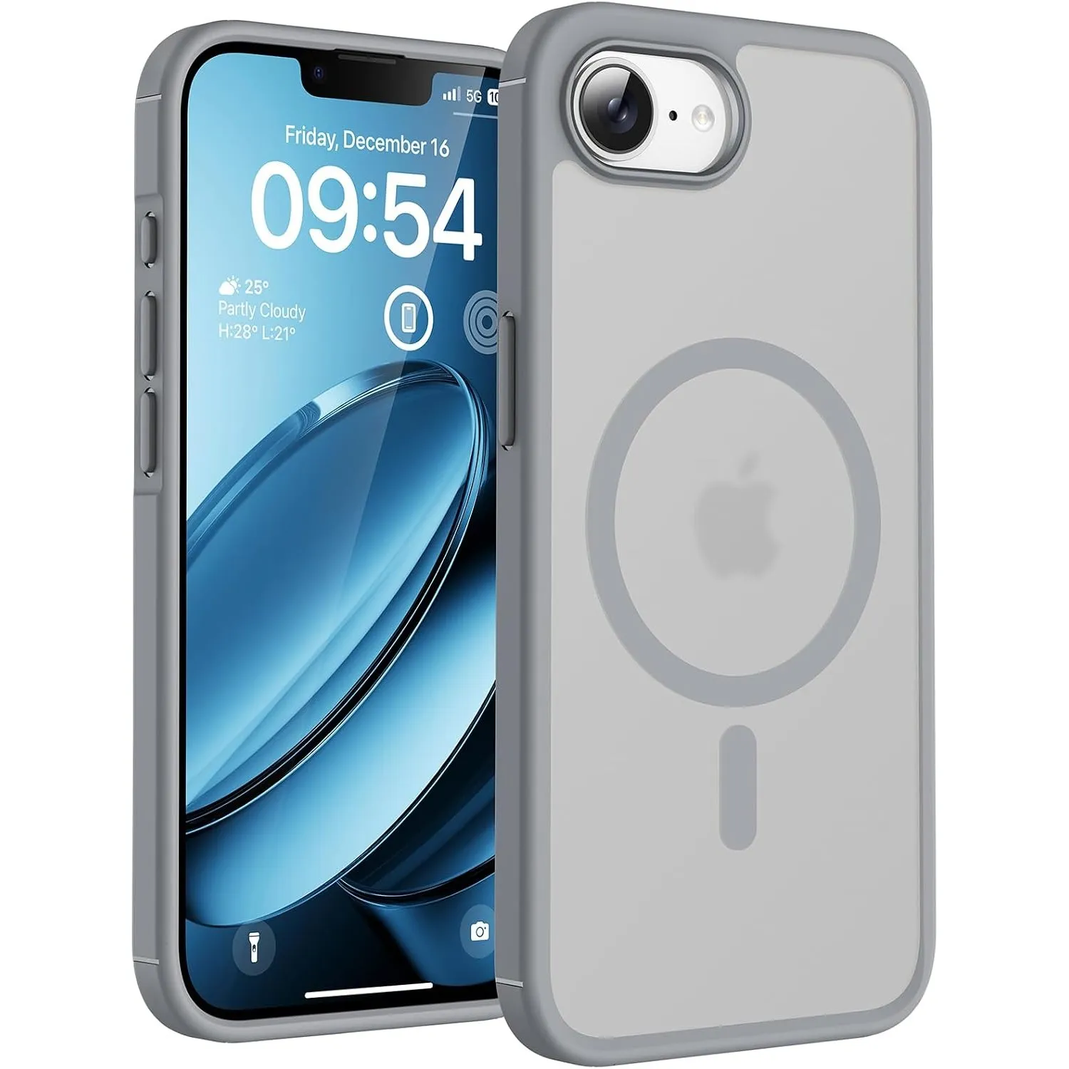 TOCOL für iPhone 17e Hülle, Kompatibel mit MagSafe, Grau