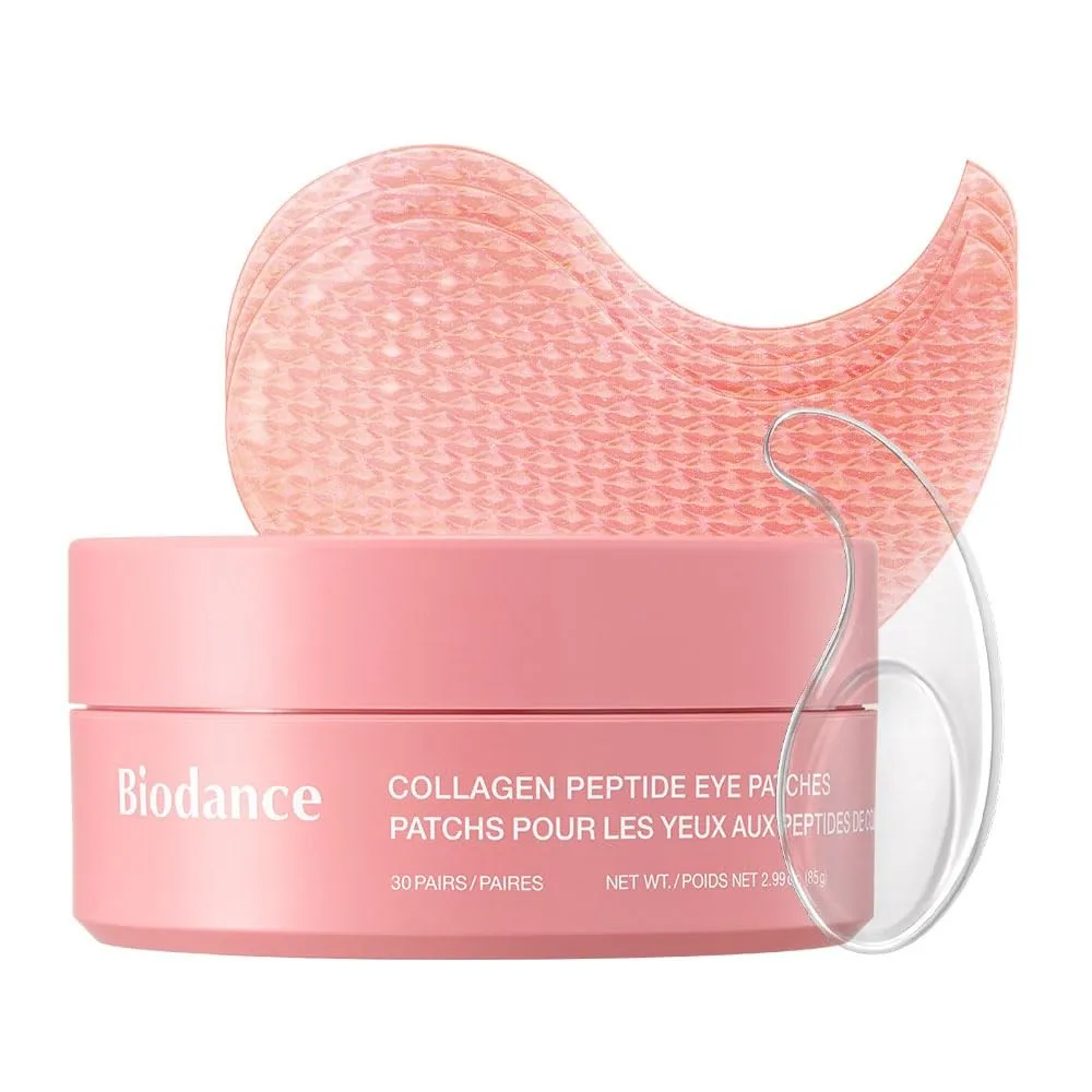 Biodance Collagen Peptide Augenpads, Anti-Falten-Pads für Gesicht und Lachfalten, Augenmaske gegen feine Linien, Tränen…
