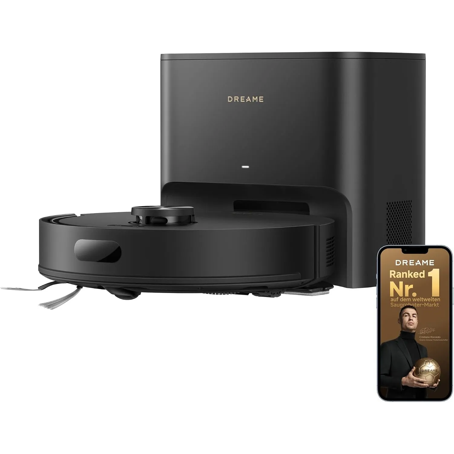 dreame D20 Air Plus Saug- und Wischroboter mit 20.000 Pa Saugkraft, Verwicklungsschutz, selbstentleerendem Dock, Teppic…
