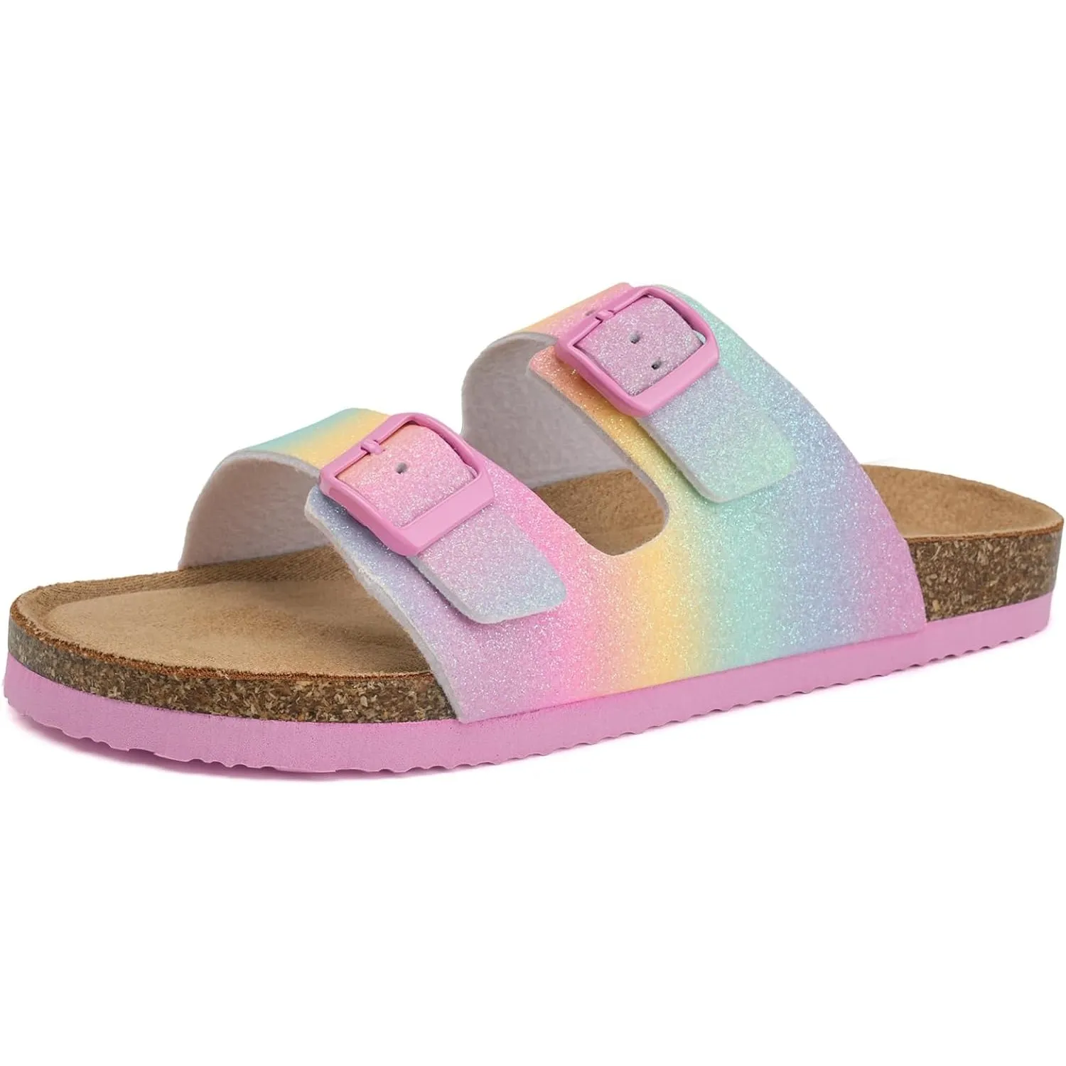Torotto Kinder Pantoletten Mit Kork Hausschuhe Jungen Mädchen Pantoffeln Riemen Verstellbare Schnalle rutschfeste Badel…