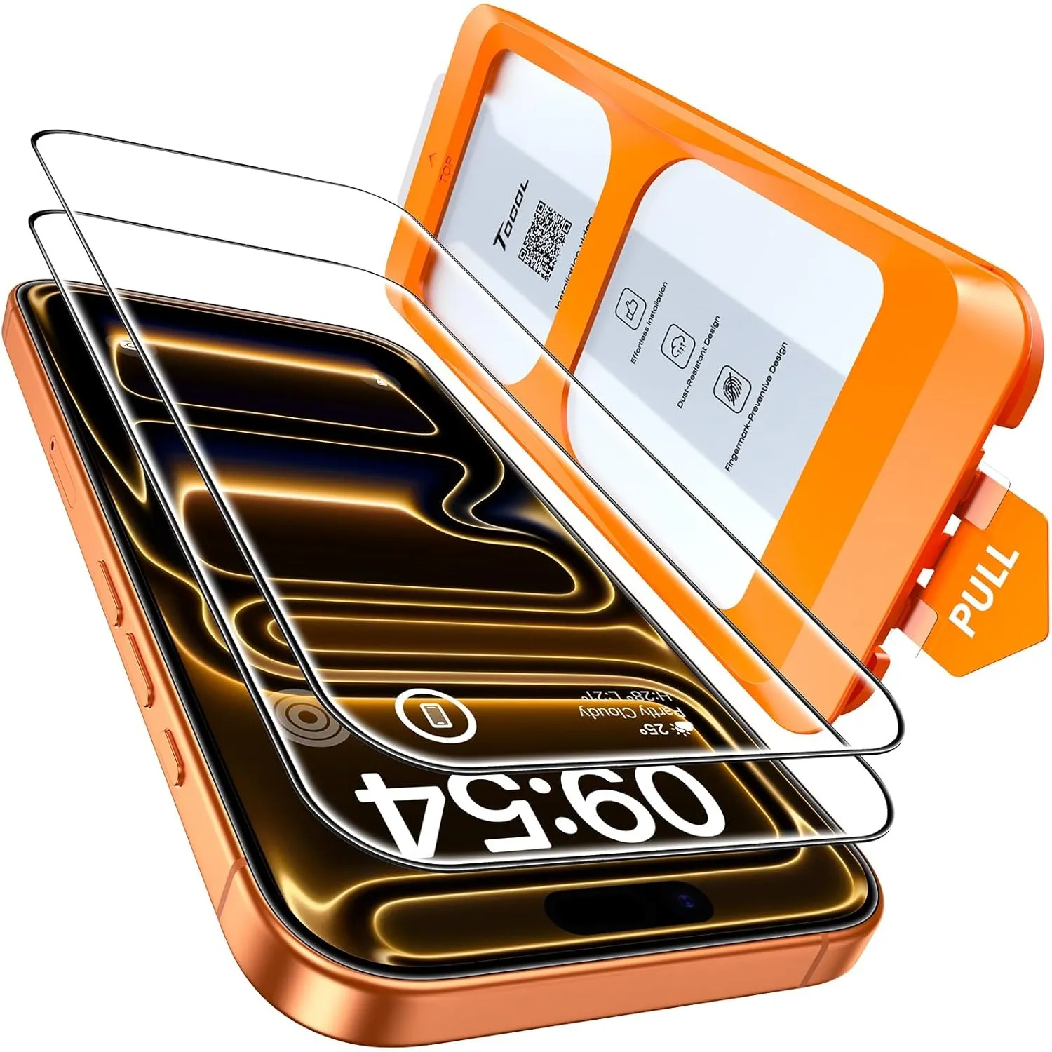 TOCOL für iPhone 17 Pro Max für Panzerglas 6,9 Zoll, Einfache Montage