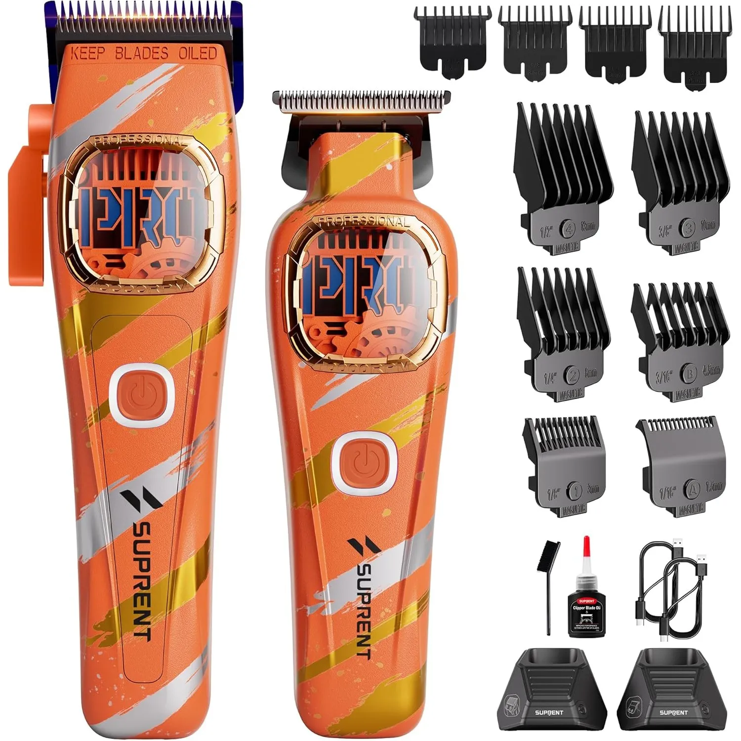 SUPRENT Sandstorm Professioneller Haarschneider für Herren – Hochleistungsmotor mit bis zu 8500 U/min, Kombigerät mit Z…