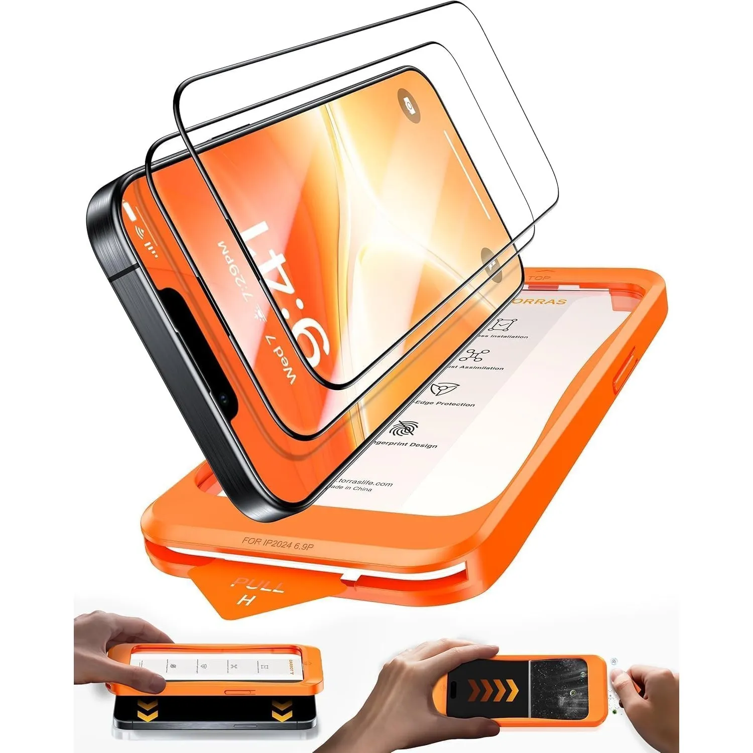 TORRAS für iPhone 13 Pro Max/14 Plus für Panzerglas TOP 9H Schutz, 2 Stück