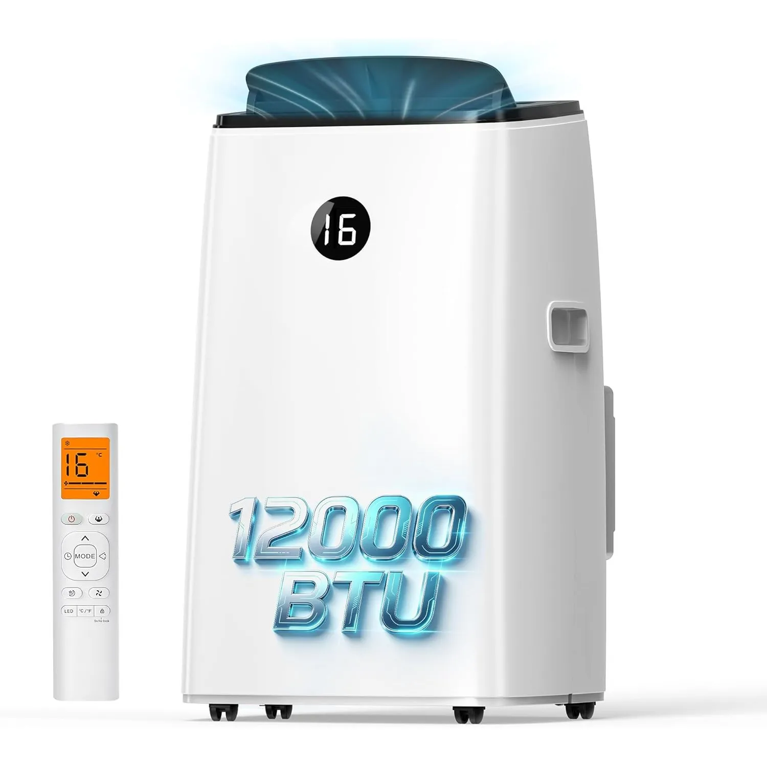 DOMANKI Mobile Klimaanlage 12000 BTU mit Abluftschlauch, 3-in-1 Klimagerät bis 50 m², leiser Schlafmodus mit 48 dB, Ent…