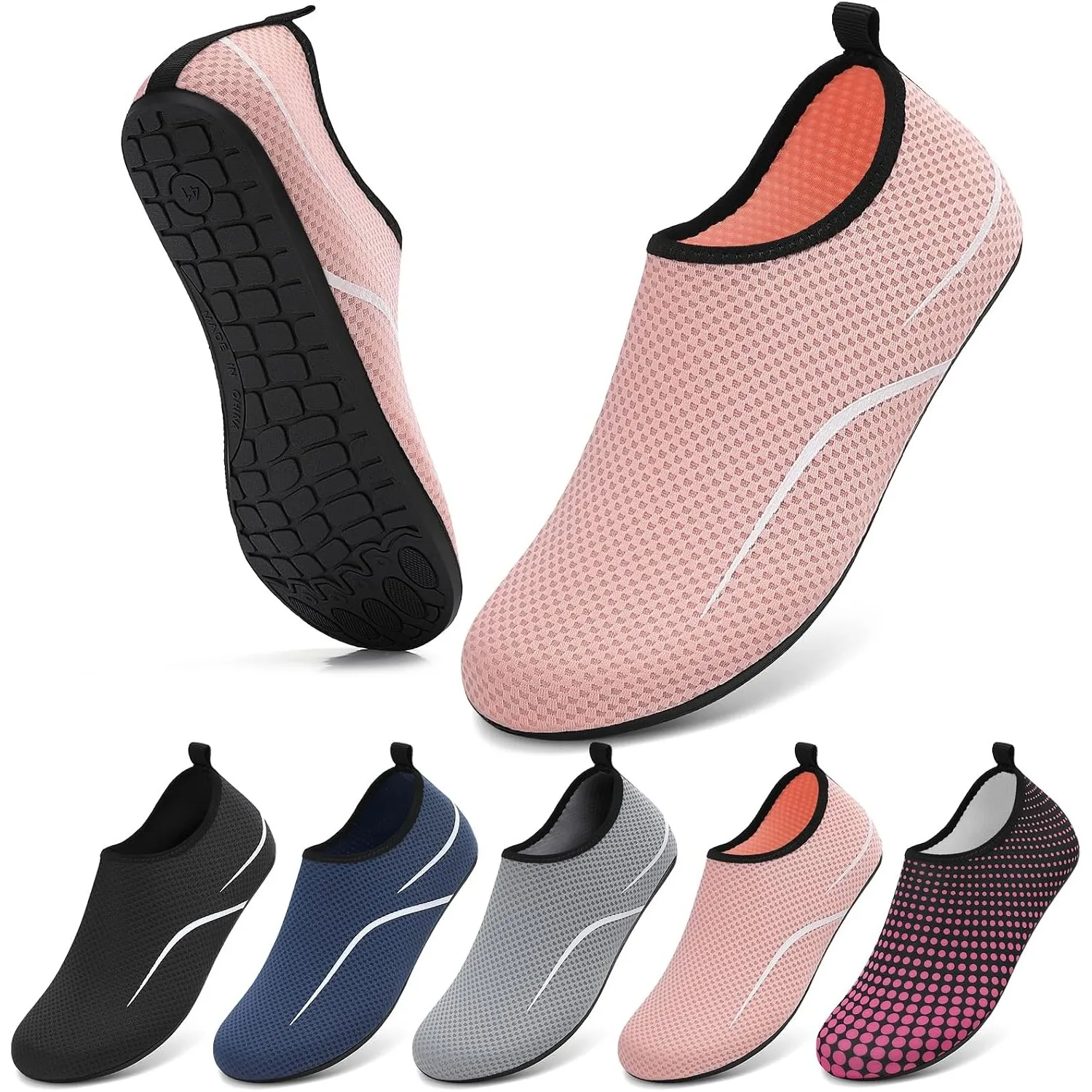 VOLHAL Wasserschuhe Herren Badeschuhe Damen Strandschuhe Schwimmschuhe Surfschuhe Aquaschuhe Breathable Schnelltrockend…