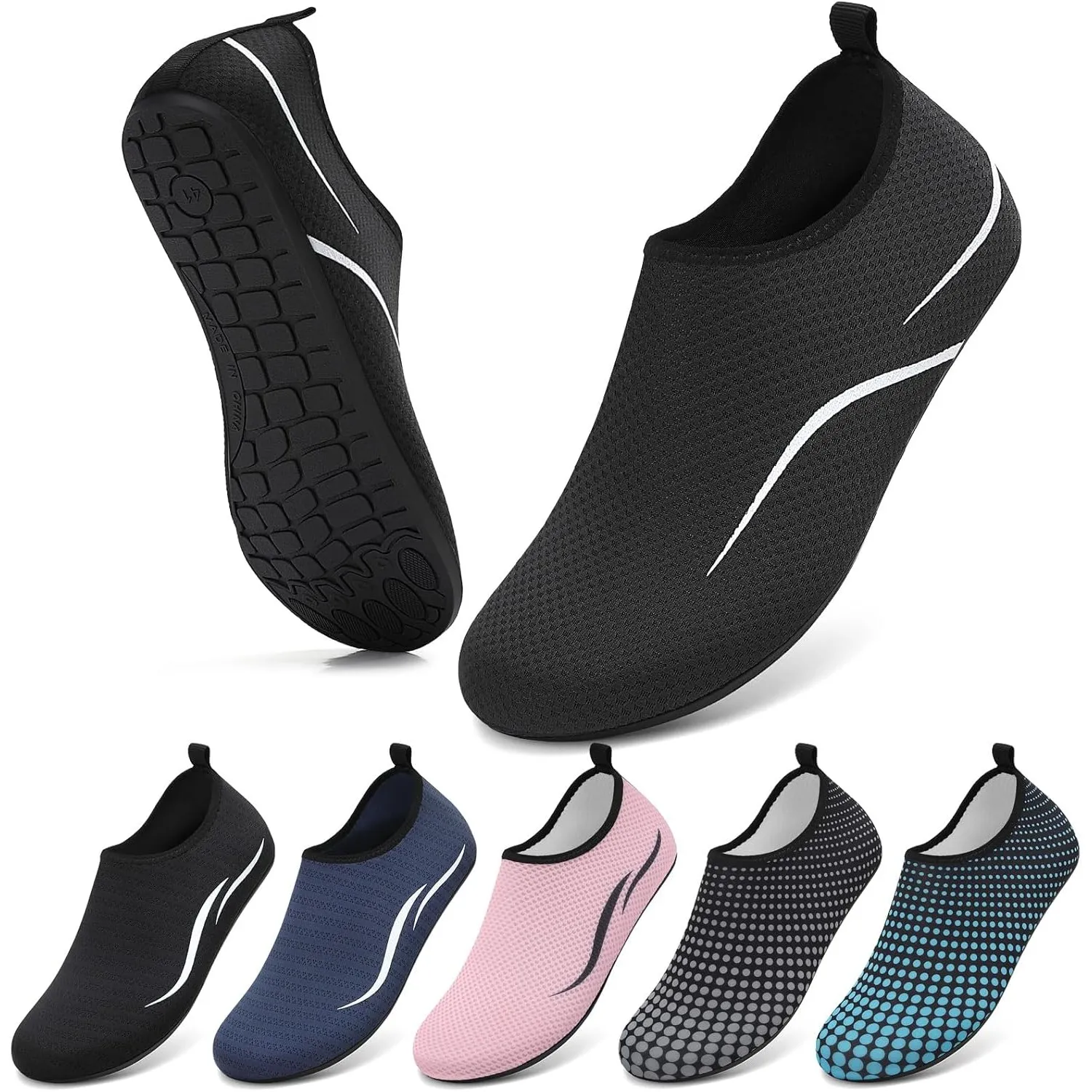 Wasserschuhe Herren Badeschuhe Damen Strandschuhe Schwimmschuhe Aquaschuhe | Breathable Schnelltrockend Schuhe urlaub m…