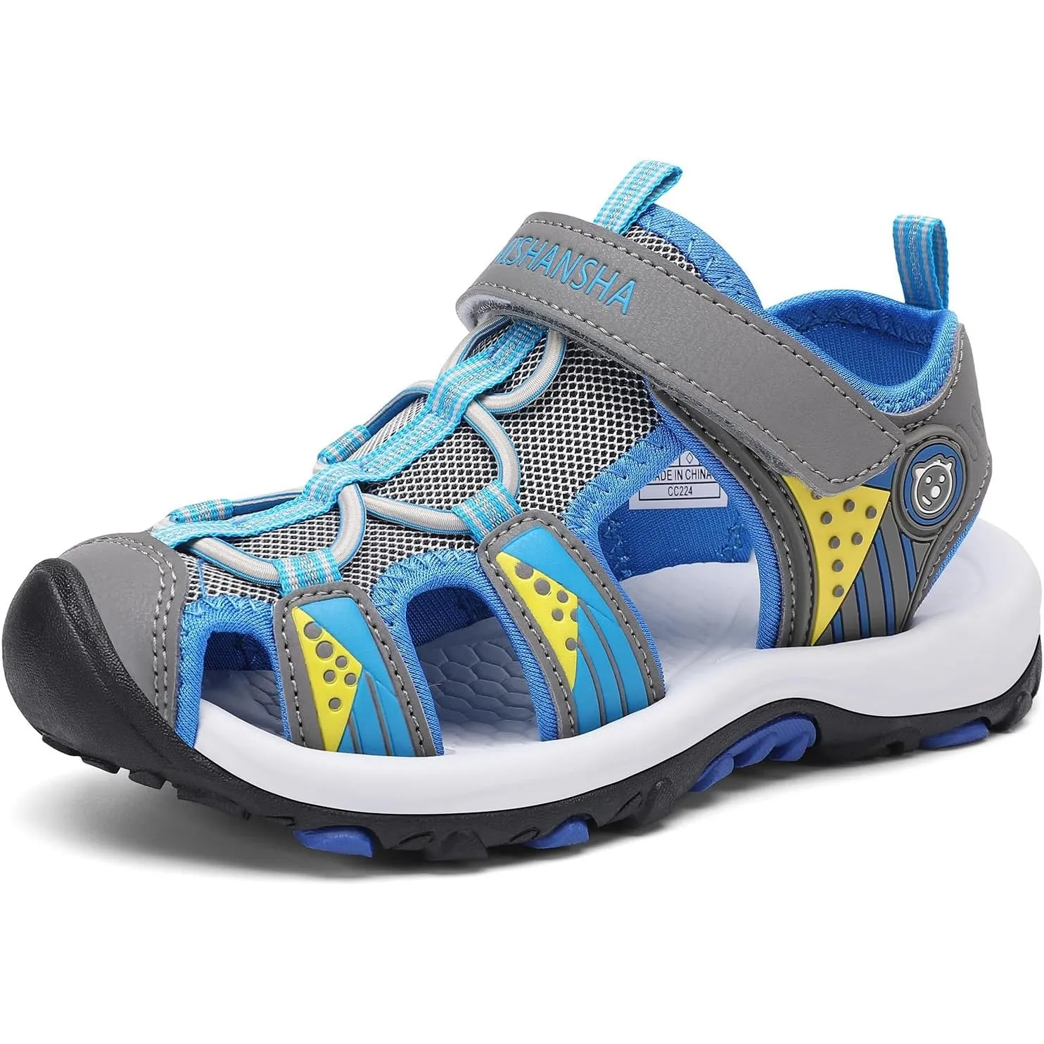 Mishansha Sandalen Jungen Trekkingsandalen Kinder Geschlossene Sommer Sandalen Gr.25-38 EU