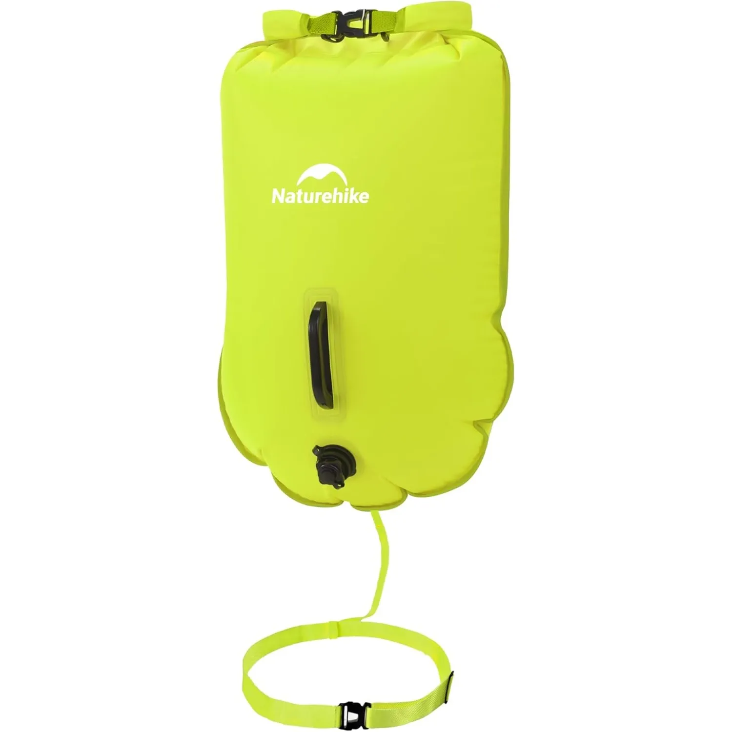 Naturehike Schwimmboje Zwei Airbags Swim Boje Trockensack wasserdichte Strandtasche mit Verstellbarer Hüftgurtfür Schwi…
