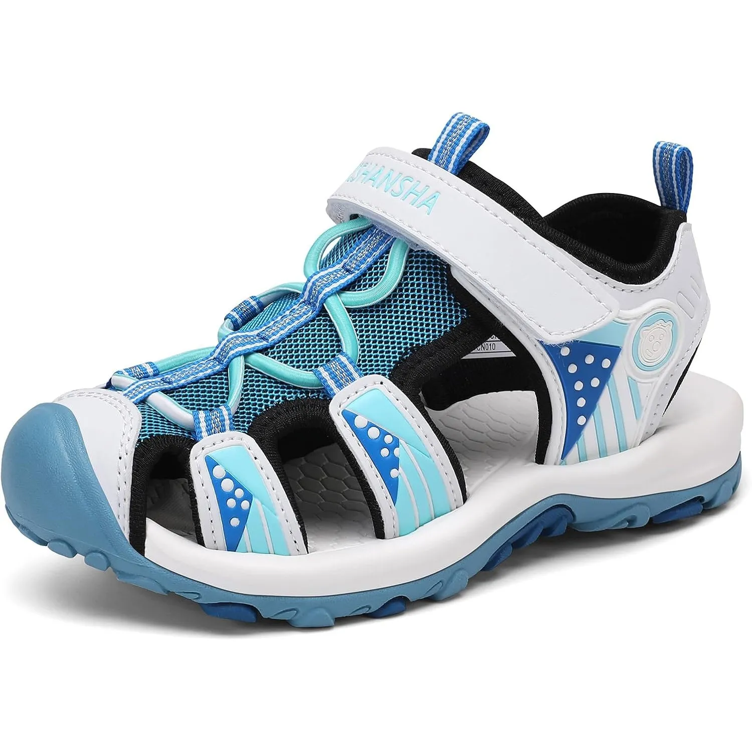 Mishansha Sandalen Jungen Trekkingsandalen Kinder Geschlossene Sommer Sandalen Gr.25-38 EU