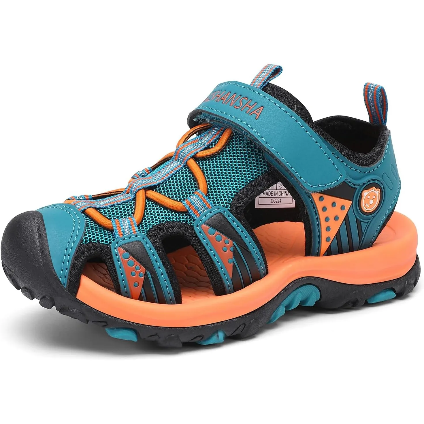 Mishansha Sandalen Jungen Trekkingsandalen Kinder Geschlossene Sommer Sandalen Gr.25-38 EU