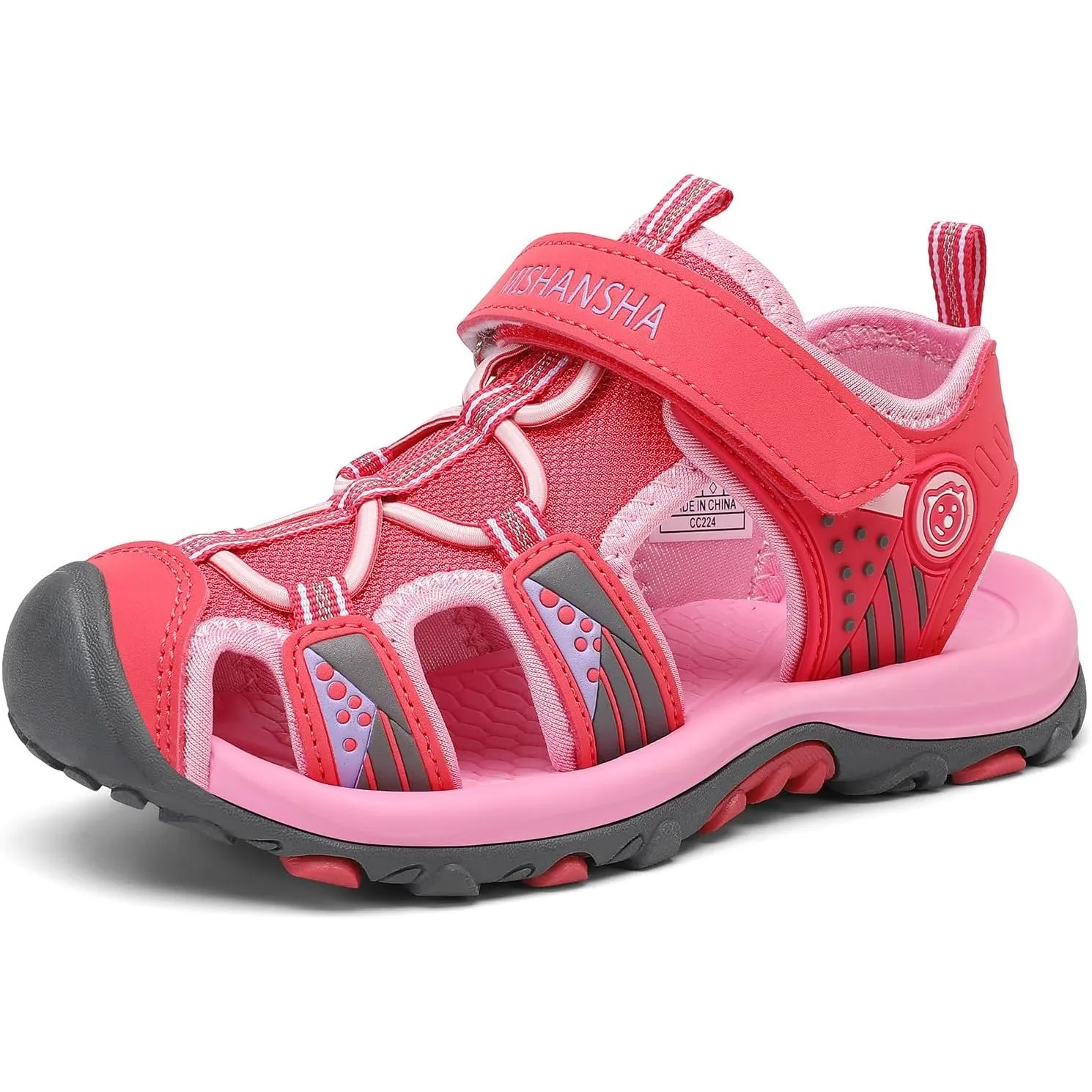 Mishansha Sandalen Jungen Trekkingsandalen Kinder Geschlossene Sommer Sandalen Gr.25-38 EU