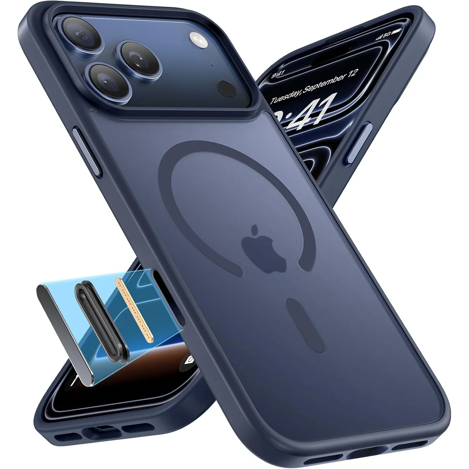 Miracase für iPhone 17 Pro Hülle für Magsafe mit Kamerasteuerung TOP Militärschutz & Magnetkraft Stoßfest Kratzfest mit…