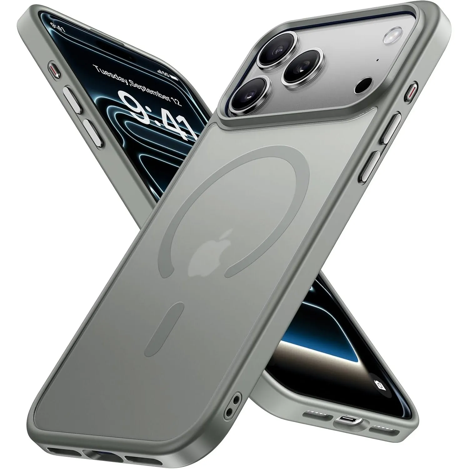 Miracase für iPhone 17 Pro Hülle für Magsafe [TOP Militärschutz & Magnetkraft] Stoßfest Kratzfest mit Samtiger Haptik E…