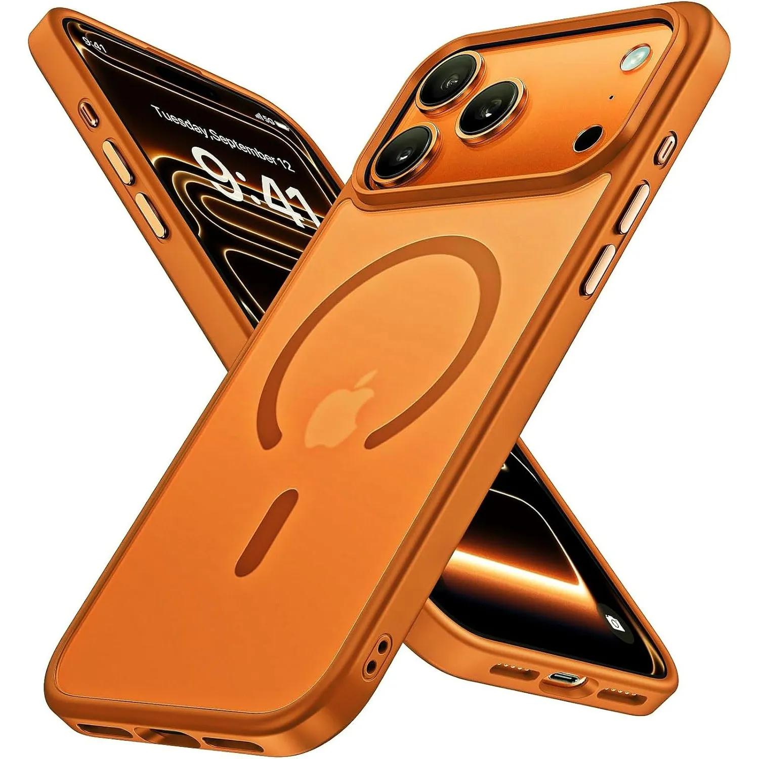 Miracase für iPhone 17 Pro Hülle für Magsafe [TOP Militärschutz & Magnetkraft] Stoßfest Kratzfest mit Samtiger Haptik L…