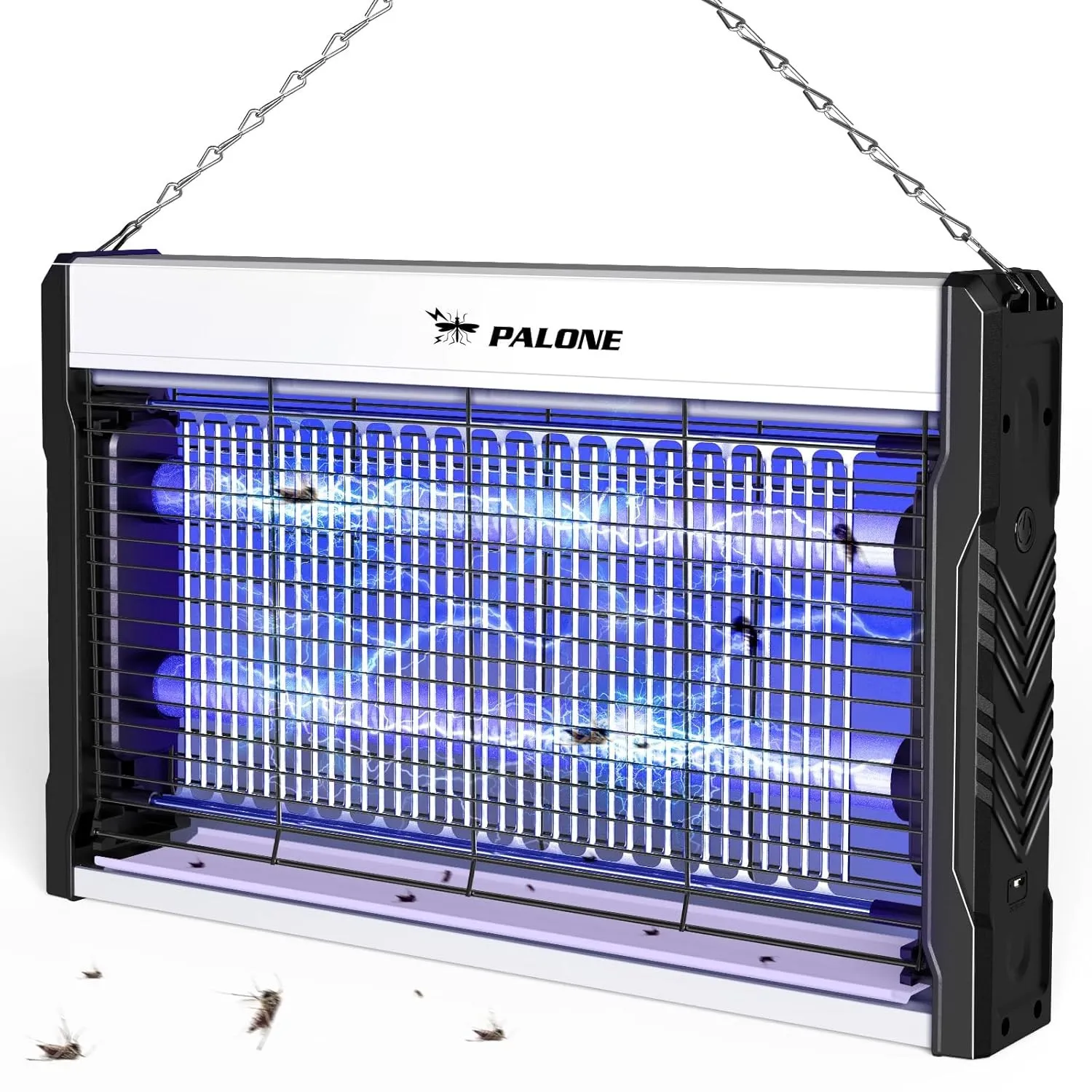 PALONE Insektenvernichter Elektrischer 3200V, Dual-Band Anziehun UV LED Bug Zapper USB Wandmontierter Mückenlampe mit K…
