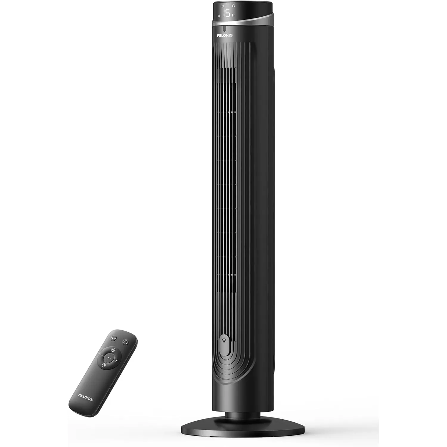Pelonis Standventilator mit DC-Motor, 12 Geschwindigkeiten, 90° Oszillation, AI-Temperaturmodus, 24h Timer, Touch-Bedie…