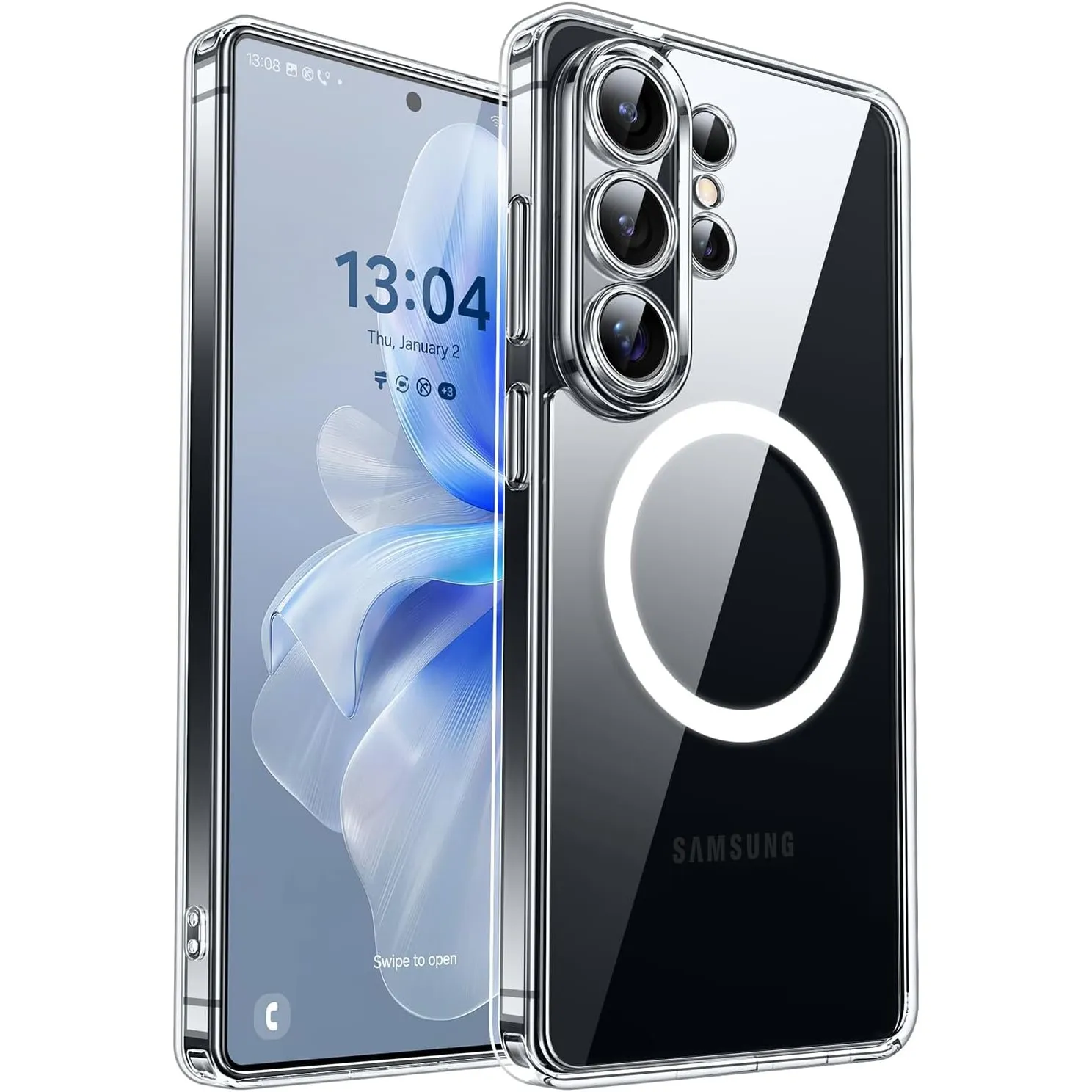 CANSHN für Samsung Galaxy S26 Ultra Hülle mit Kameraschutz, Durchsichtig