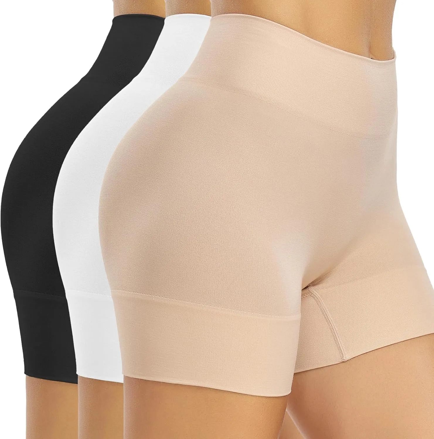 SIMIYA Cycling Shorts Women's Short Underpants Under Dress Shorts High Waist Short Trousers Seamless Hot Pants Summer B…