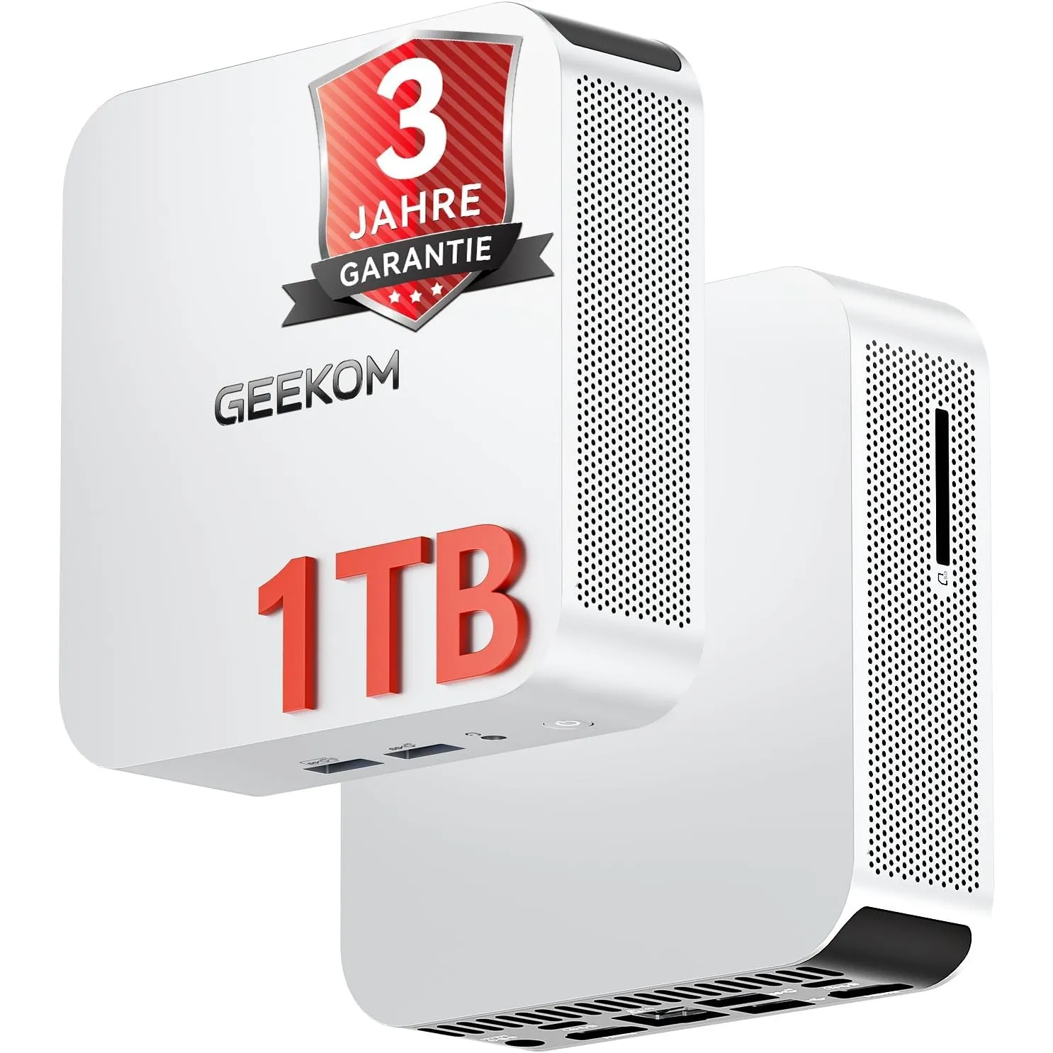 GEEKOM Mini PC A5 Pro 2026, Ryzen 5 7530U, 1TB SSD & 16GB RAM, Aufrüstbar