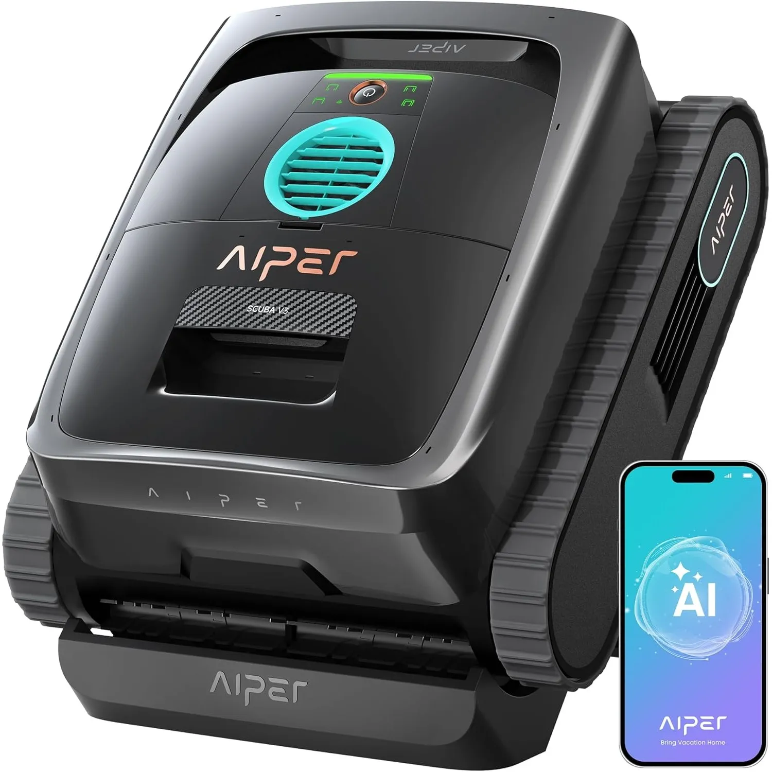 (2026 Neu) Aiper Scuba V3 Poolroboter Akku für Wand und Boden mit KI-Vision, Leichter Poolsauger, Leistungsstarke Saugl…