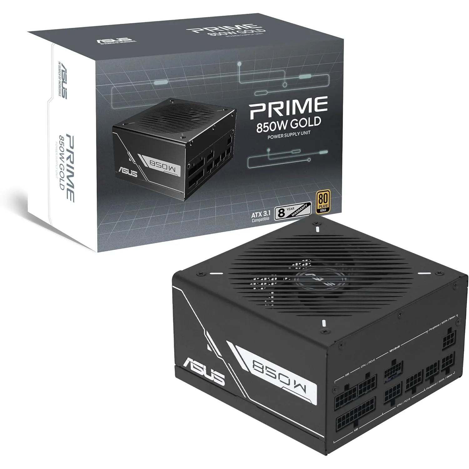 ASUS Prime 850W Gold Black Edition Gaming Netzteil