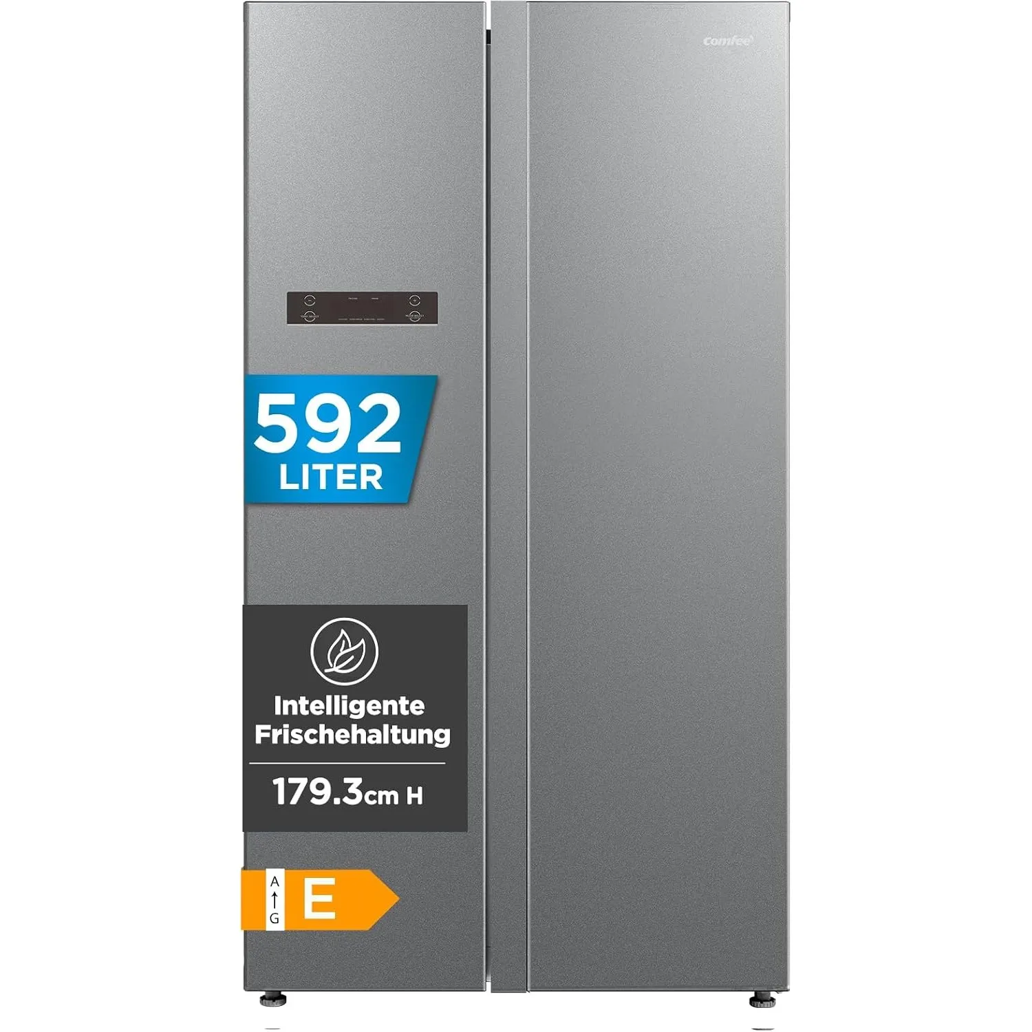 Comfee 592 L Side-by-Side Kühlschrank,No Frost, Inverter Kompressor, 35 dB