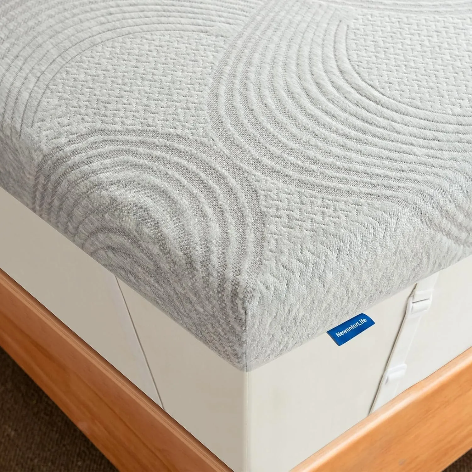 NewentorLife 7cm Topper 140x200cm H3 H4 mit abnehmbarem & waschbarem Bezug