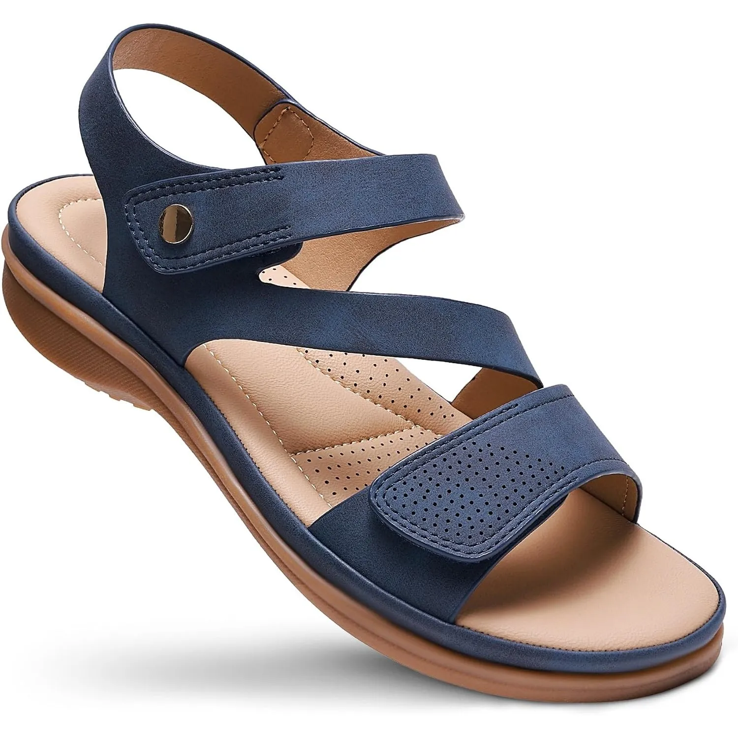Littleplum Damen Sandalen Sommer Freizeit Frauen Arch Support Flache Sandalen