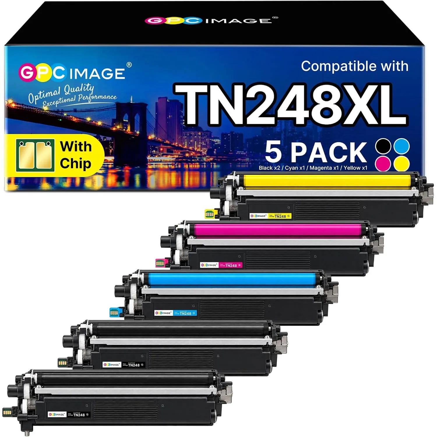 GPC IMAGE TN248XL Kompatibel für Brother TN248 Brother MFC-L3760CDW Toner