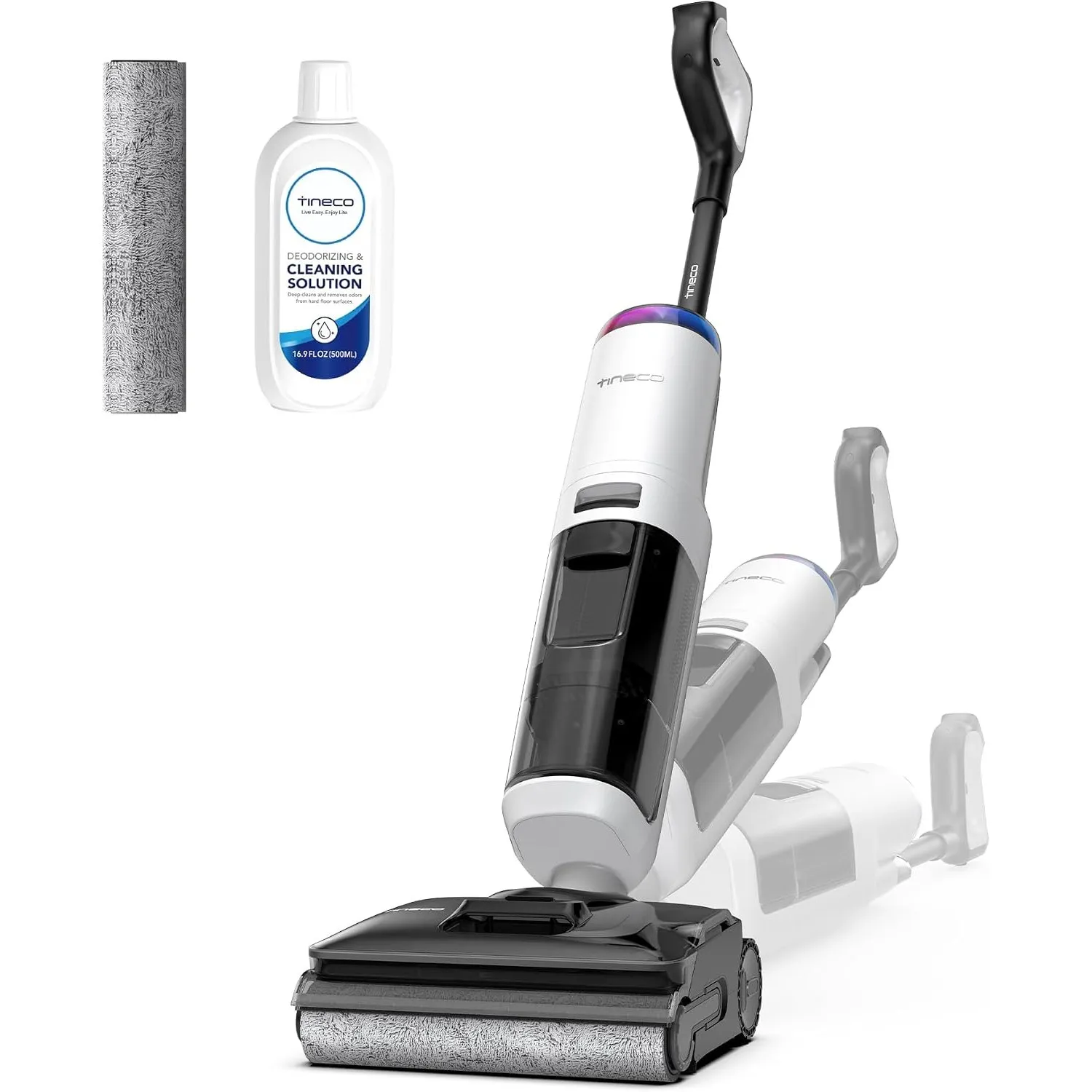 Tineco Floor ONE S7 Stretch Turbo Akku-Nass-Trockensauger, 65 Minuten Laufzeit, 85°C Schnell-Trocknung mit Selbstreinig…