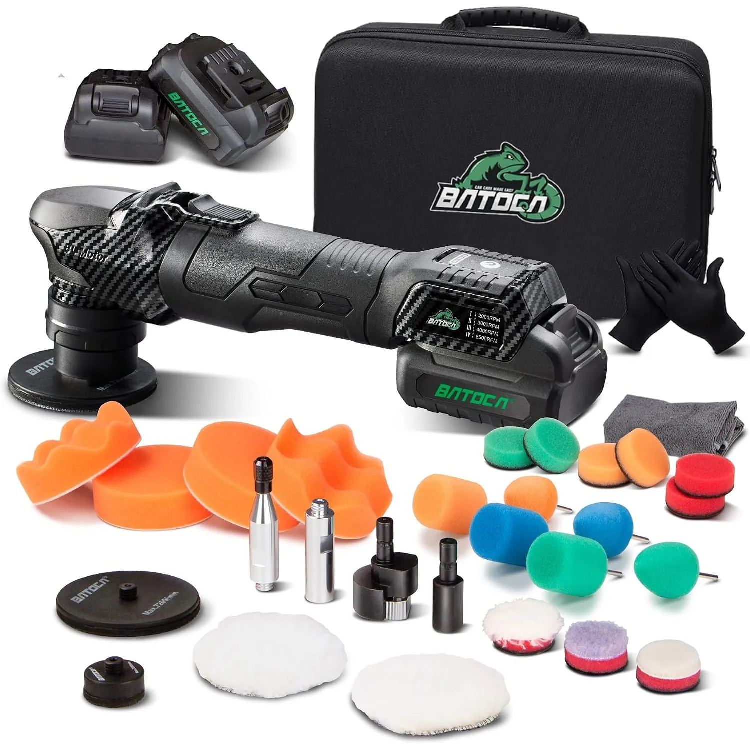 BATOCA S4 Profi Akku Mini Poliermaschine,RO&DA Polieren,Bürstenloser Motor