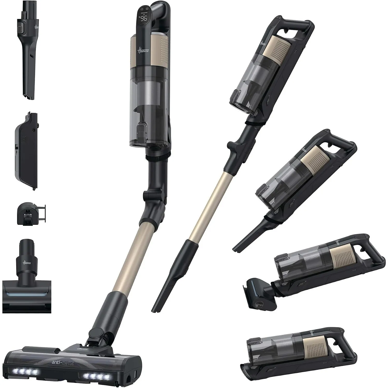 Hoover HF3 CORE Pet kabelloser Akku-Staubsauger | 60 Min Laufzeit | 300 W