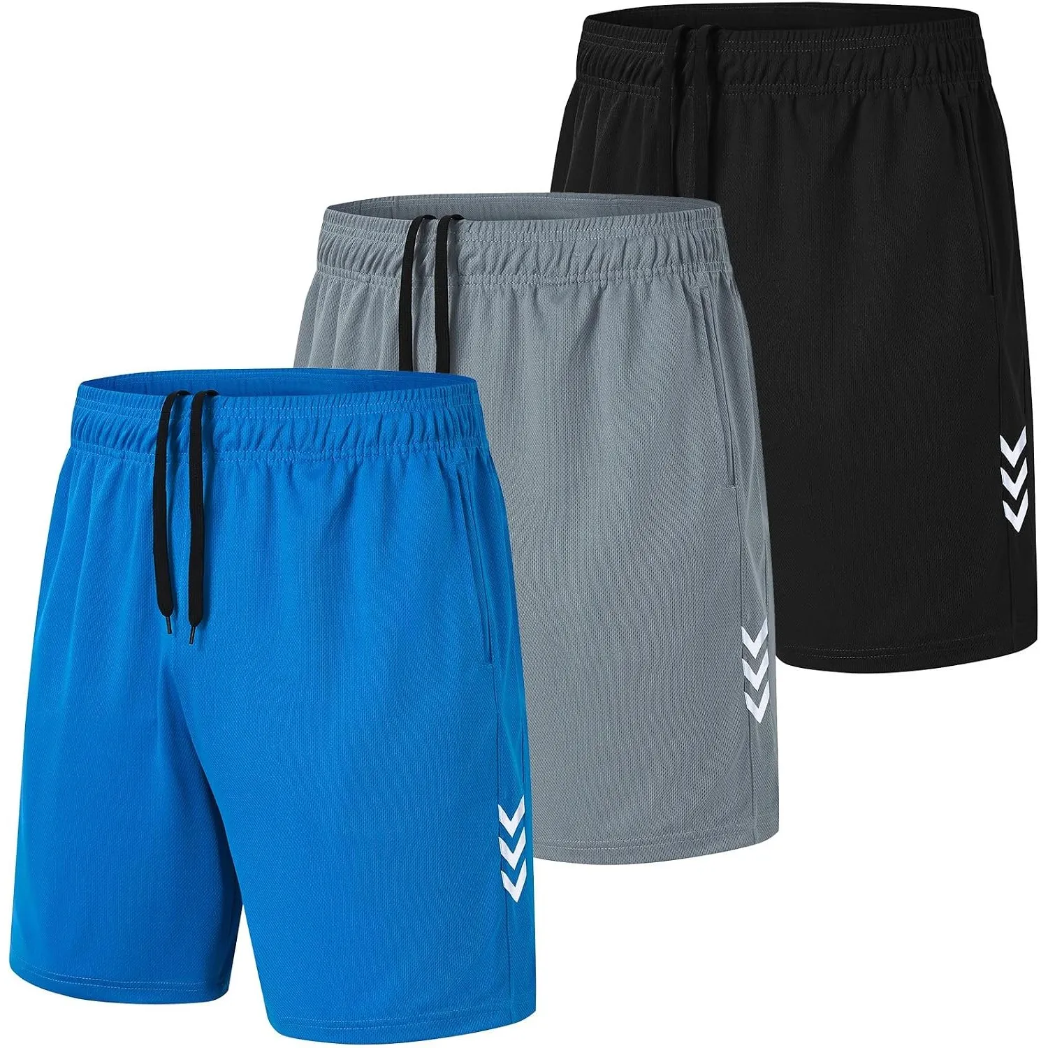 Herren Sporthose Kurze Atmungsaktive Gym Fitness Hosen Dry Fit Lauf Shorts Training Running Funktionsshorts