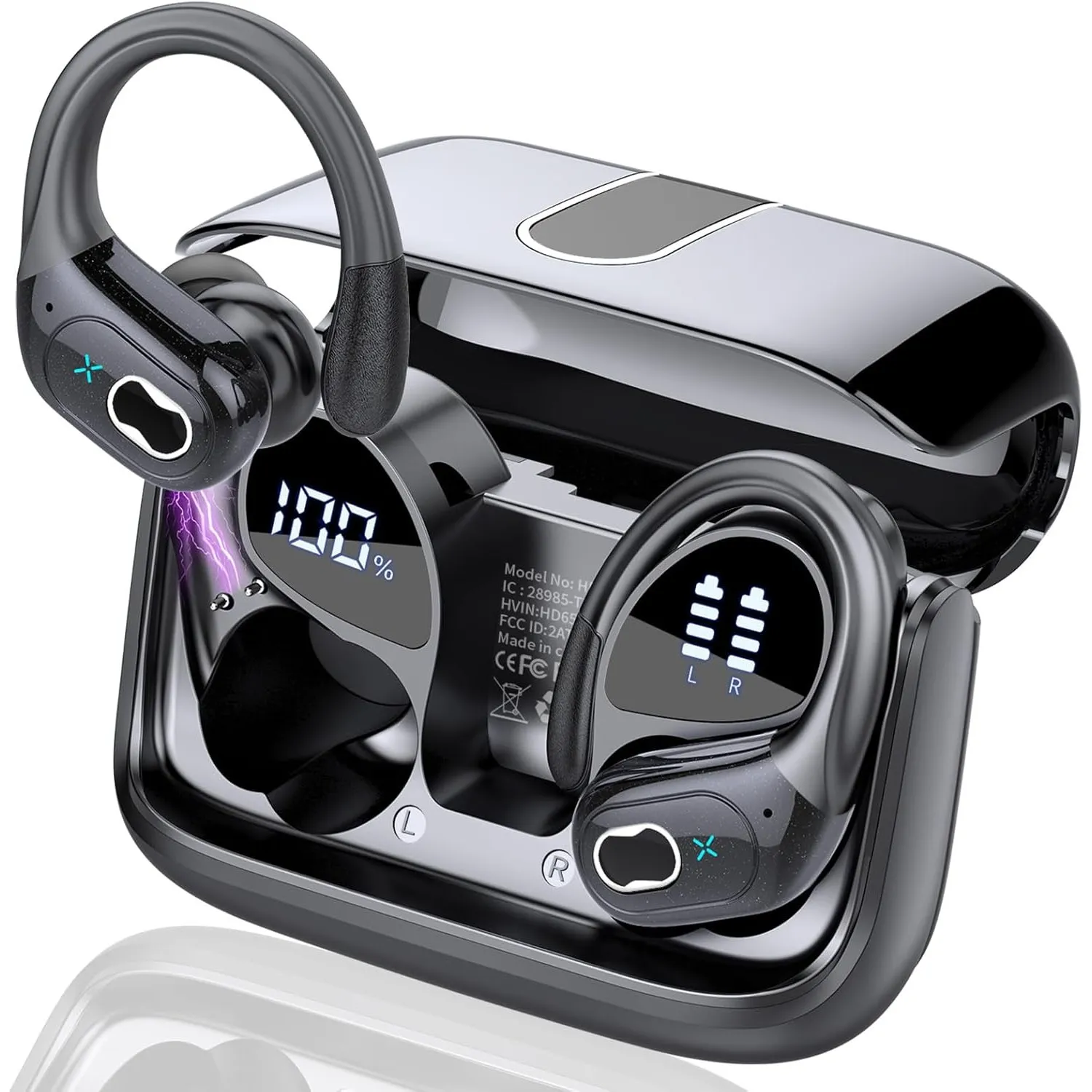 AI Kopfhörer Übersetzer, 3-in-1Bluetooth 5.4 Echtzeit Sprachübersetzer Kopfhörer 164 Sprachen mit App, 75Std Übersetzer…