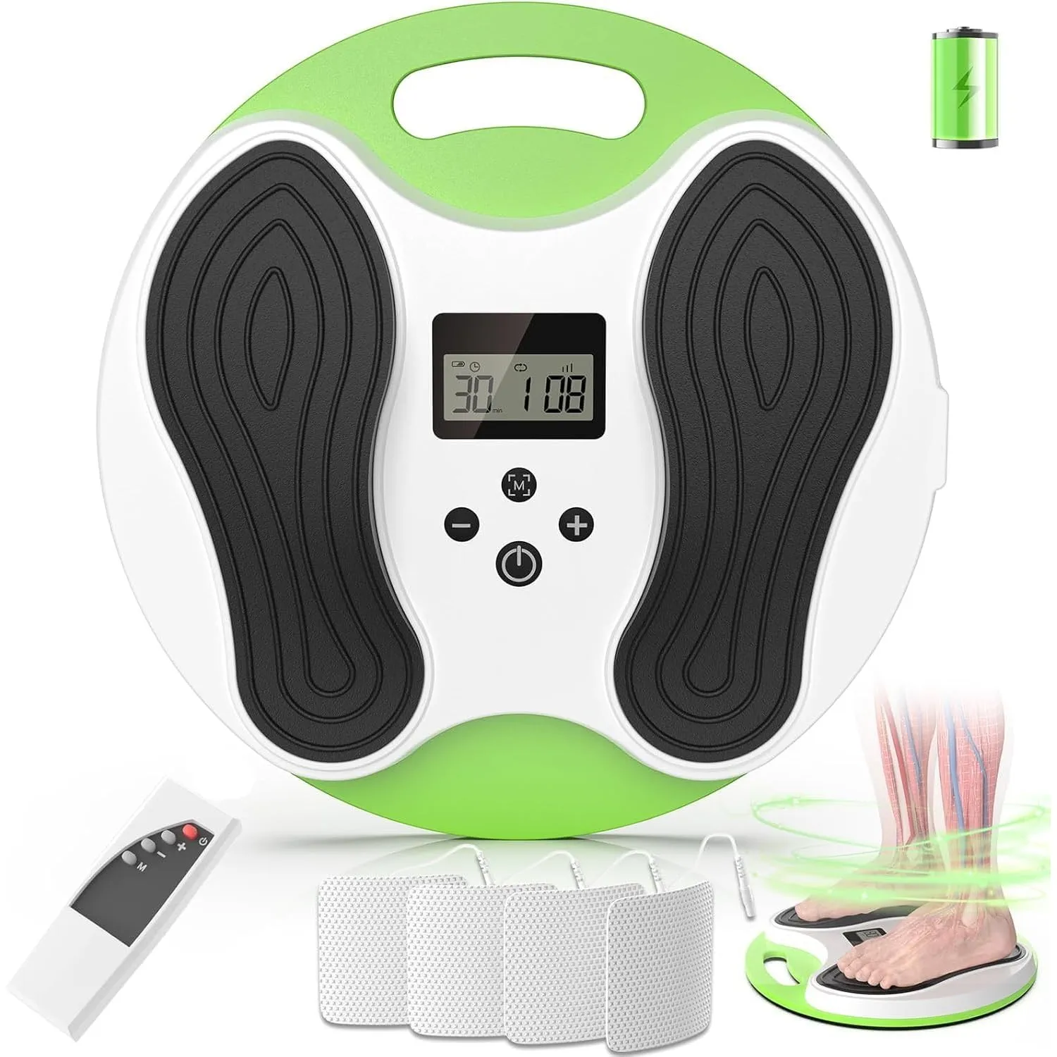 4-in-1 Medic Durchblutungs-Stimulator Beine & Füße, EMS Fußmassagegerät Fussmassagegerät elektrisch für Beinschmerzen &…